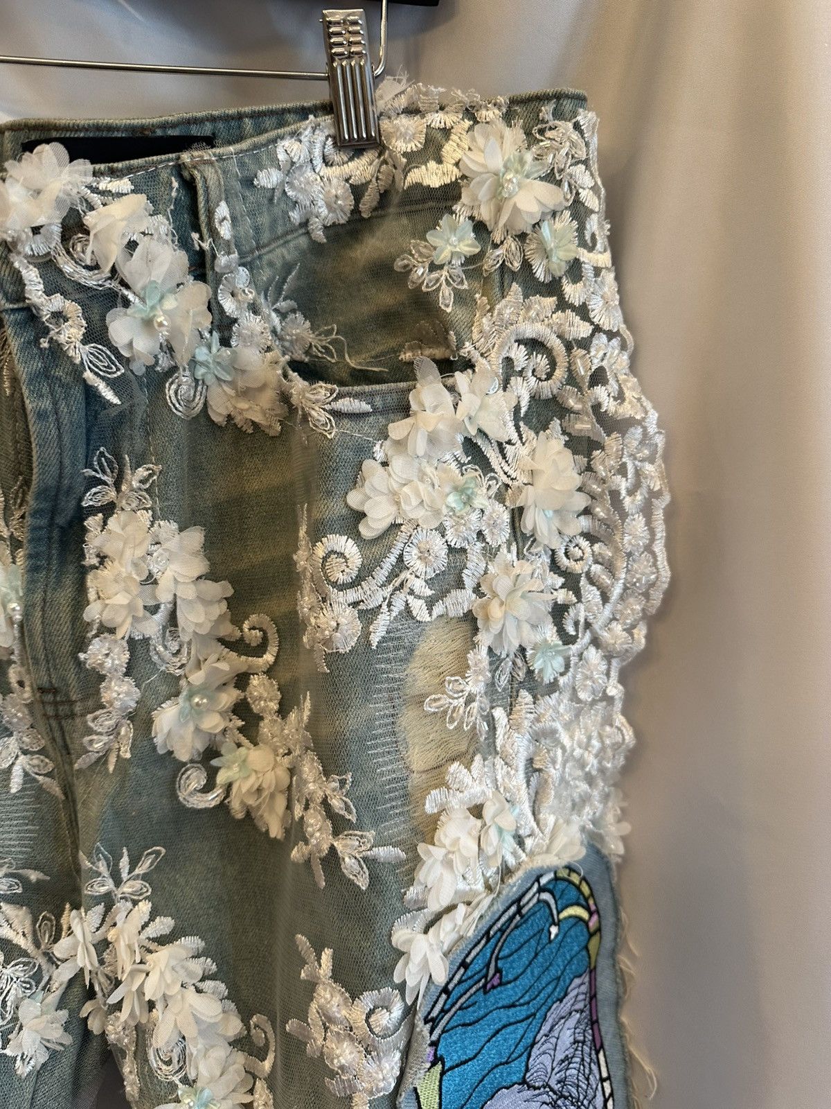 Who Decides War Who Decides War Floral Rare Denim Size US 32 / EU 48 - 4 Thumbnail