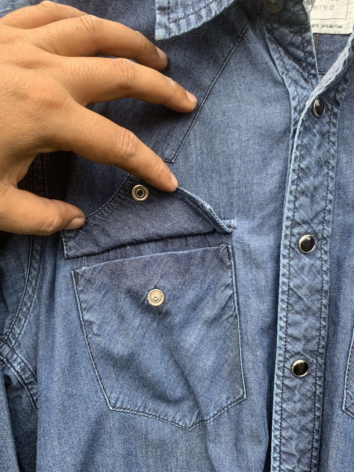 Engineered Garments × Nepenthes Engineered garments double pocket western denim shirt Size US S / EU 44-46 / 1 - 5 Thumbnail