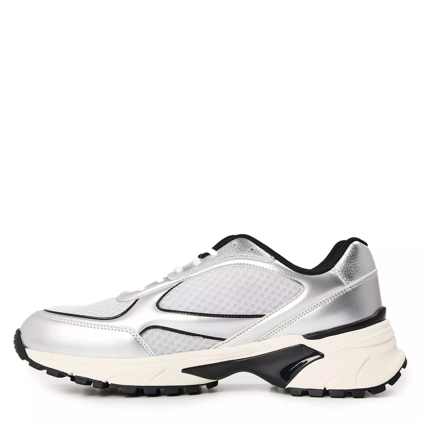 Calvin Klein o1g2r1mq0426 Hike Runners Sneakers in White/Silver Size US 13 / EU 46 - 2 Thumbnail