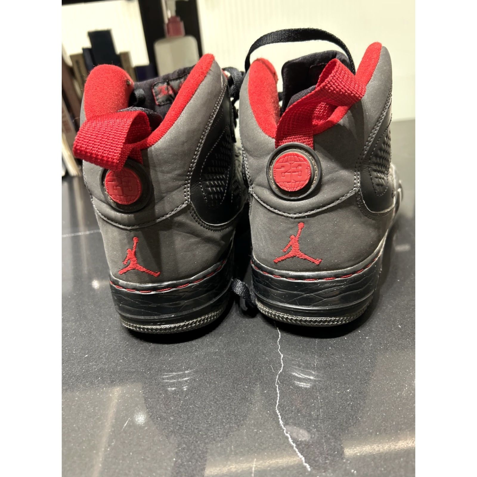 Nike VINTAGE Air Jordan 10 Fusion Charcoal Size 9 Mens Nike Retro Black Red AF1 352753-061 Sneaker Mens Size US 9 / EU 42 - 6 Thumbnail