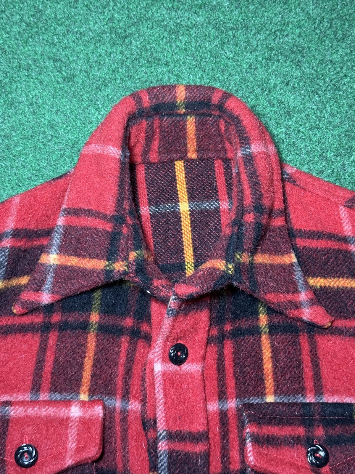 Vintage Vintage Wool Thick Flannel Plaid Large Button Up Shirt Size US L / EU 52-54 / 3 - 2 Thumbnail