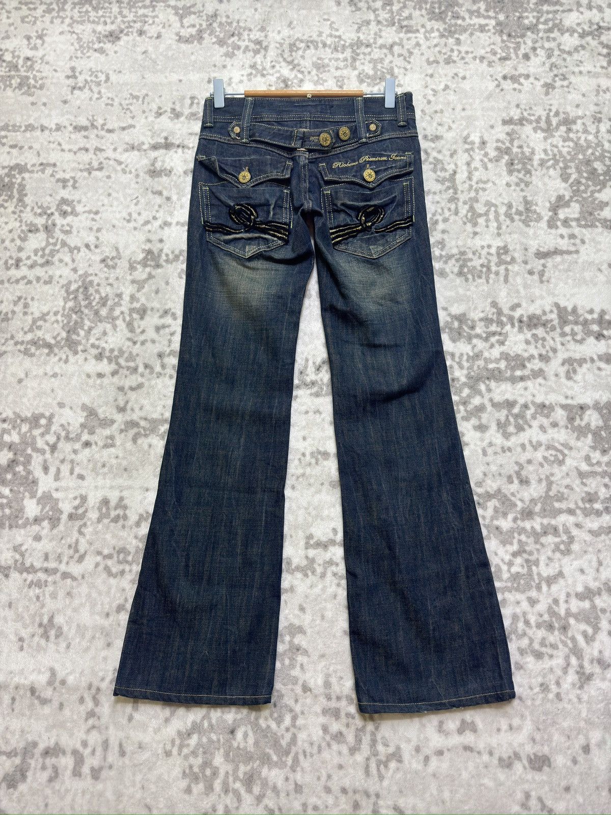Hysteric Glamour Vintage Riobera Flared Low Rise Jeans Back Buckle Denim Size US 28 / EU 44 - 1 Thumbnail