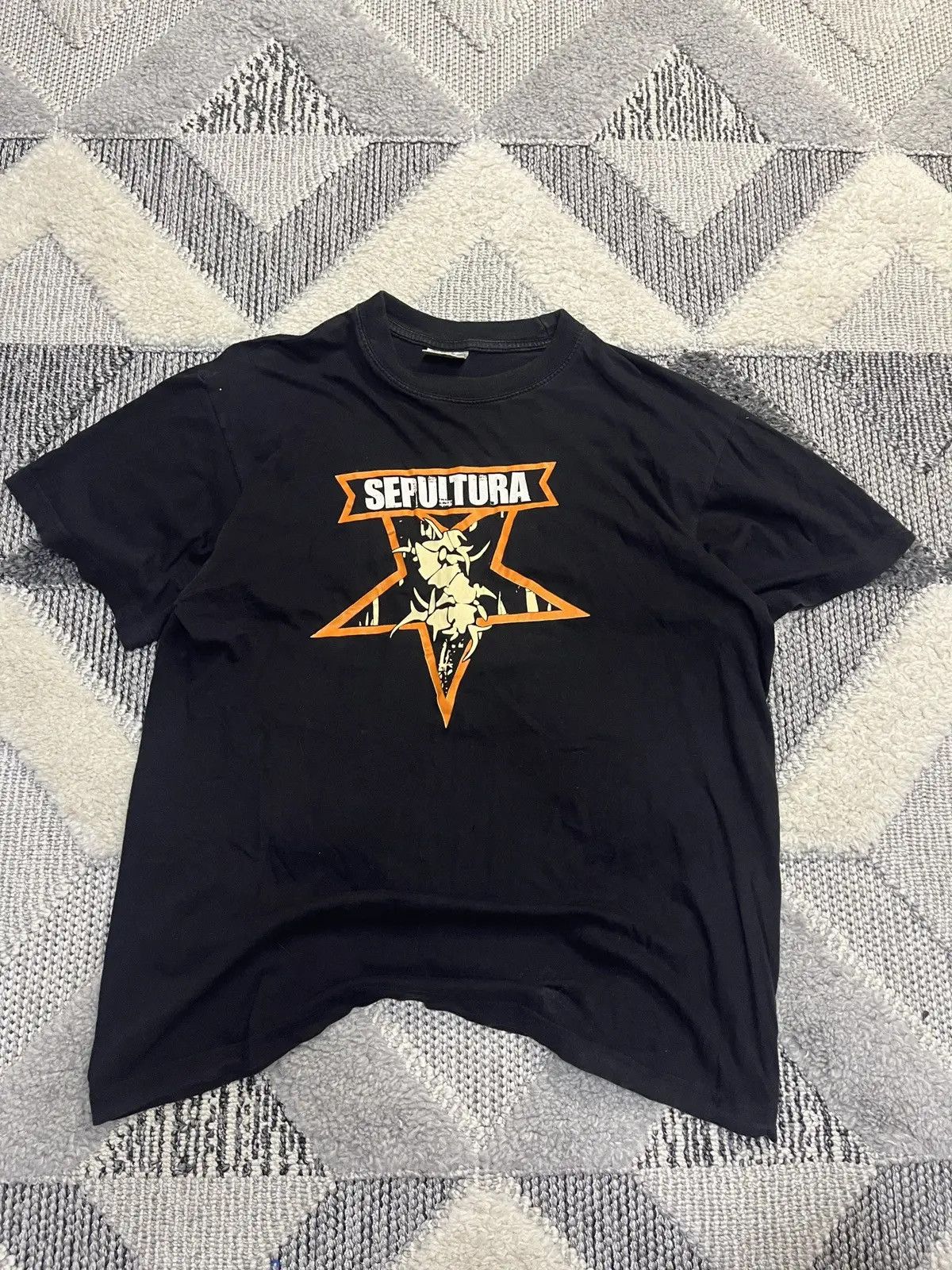 Vintage Vintage Sepultura Band T-Shirt Black Tee Metal Rock Size L Size US M / EU 48-50 / 2 - 1 Thumbnail