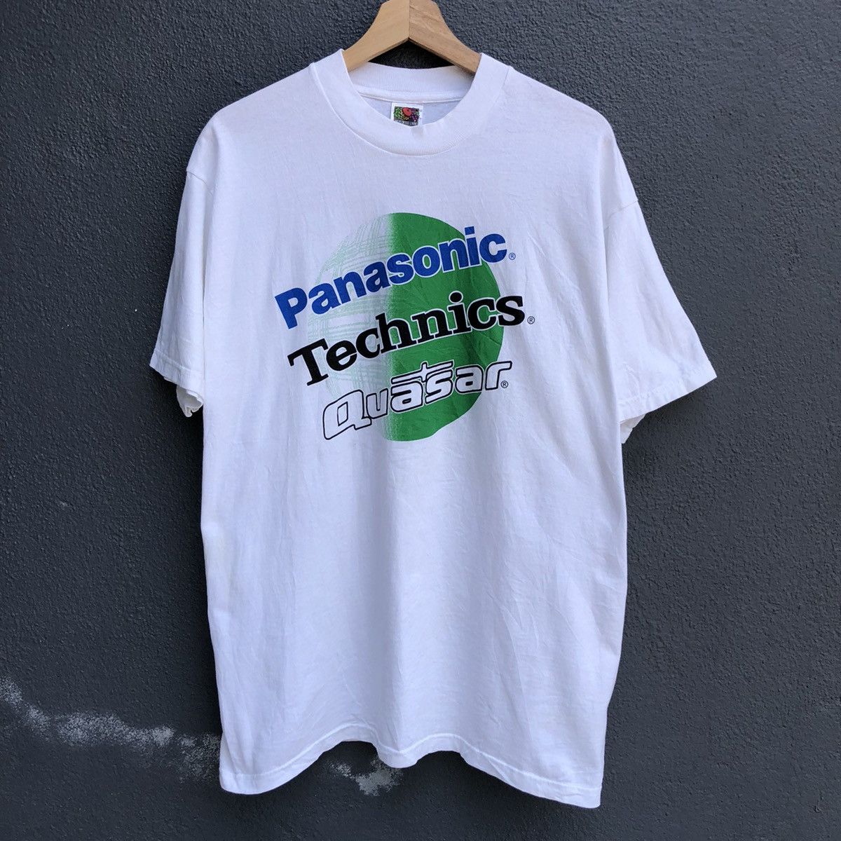 image of Vintage 90's Panasonic Technics Quasar Tshirt in White, Men's (Size XL)