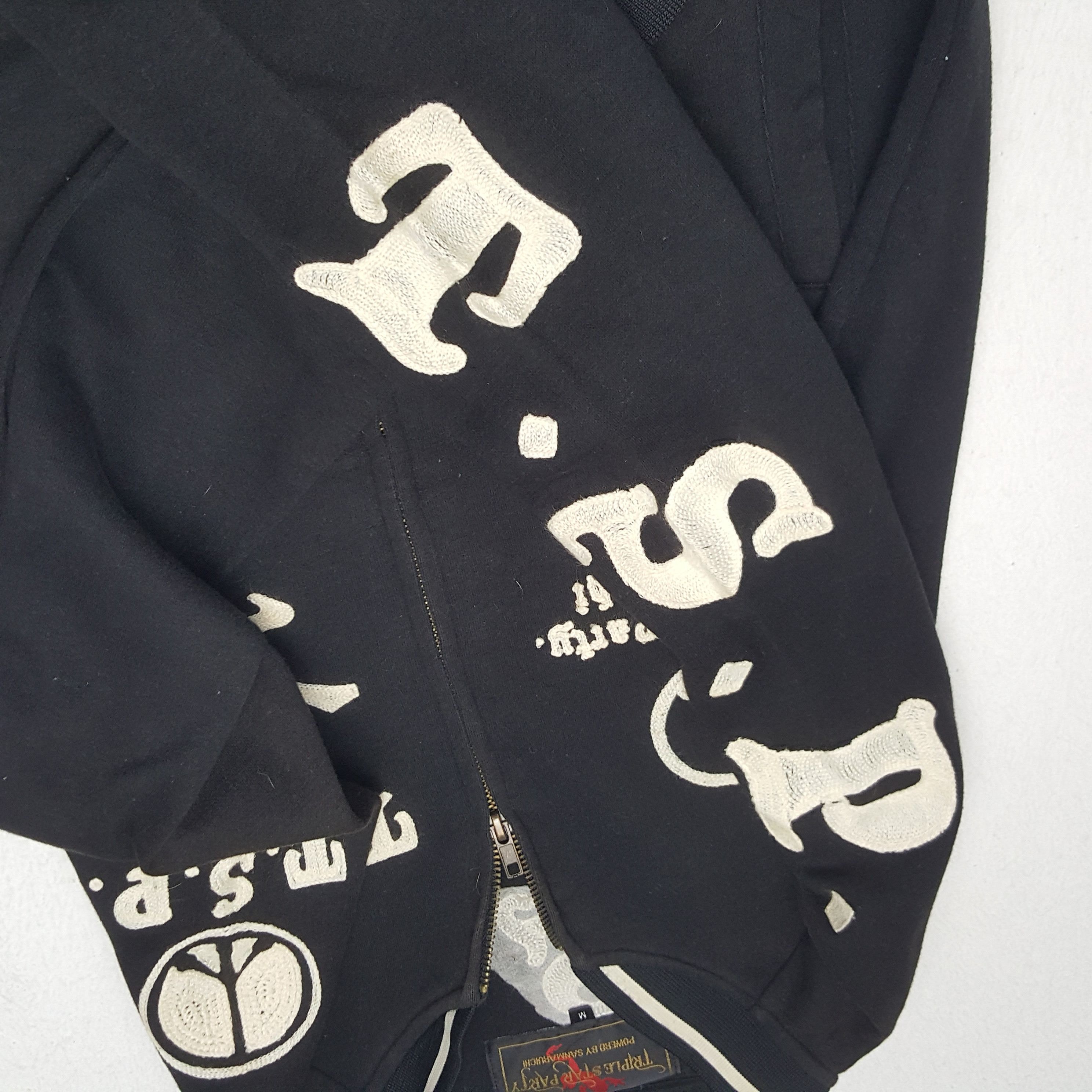 Japanese Brand × Vintage Vintage Triple Star Party Zipper Sweater Jacket Size US M / EU 48-50 / 2 - 12 Thumbnail