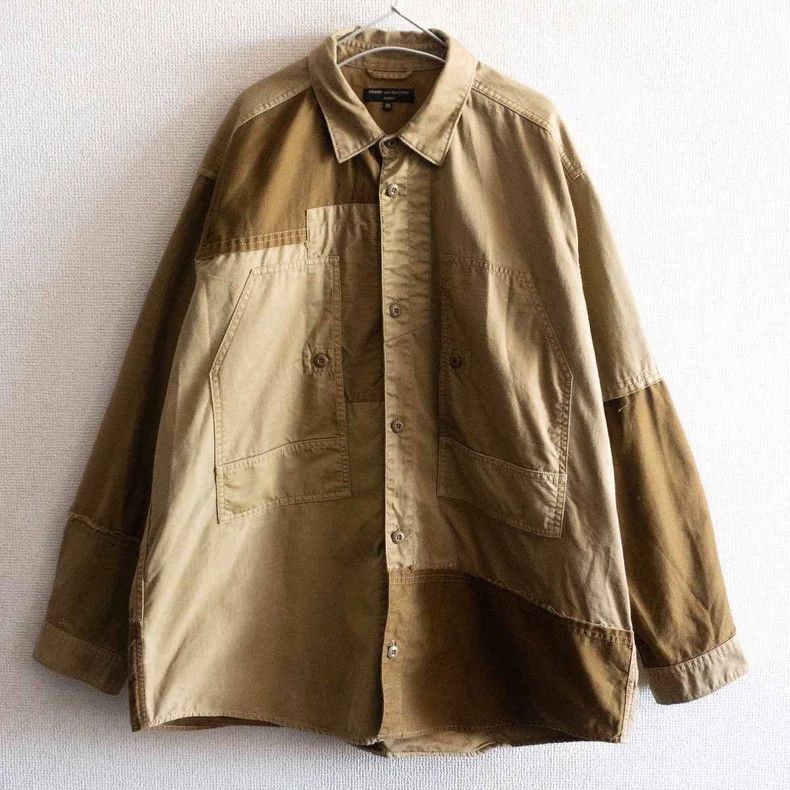 Comme des Garcons Comme Des Garcons Plant dyed spliced long sleeve shirt Size US M / EU 48-50 / 2 - 1 Thumbnail