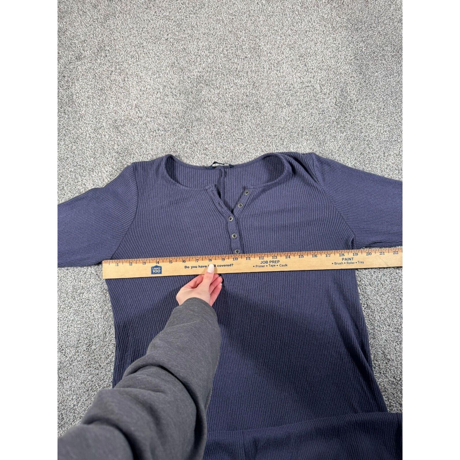 American Eagle Outfitters American Eagle Dress Large Henley Ribbed 2010s Bella Swann Size L / US 10 / IT 46 - 6 Thumbnail