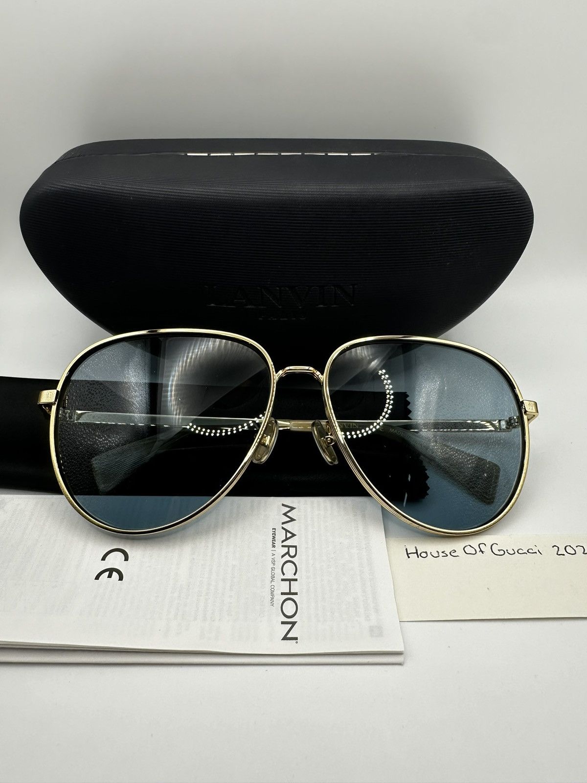 Lanvin Lanvin Gold Sunglasses Size ONE SIZE - 3 Thumbnail