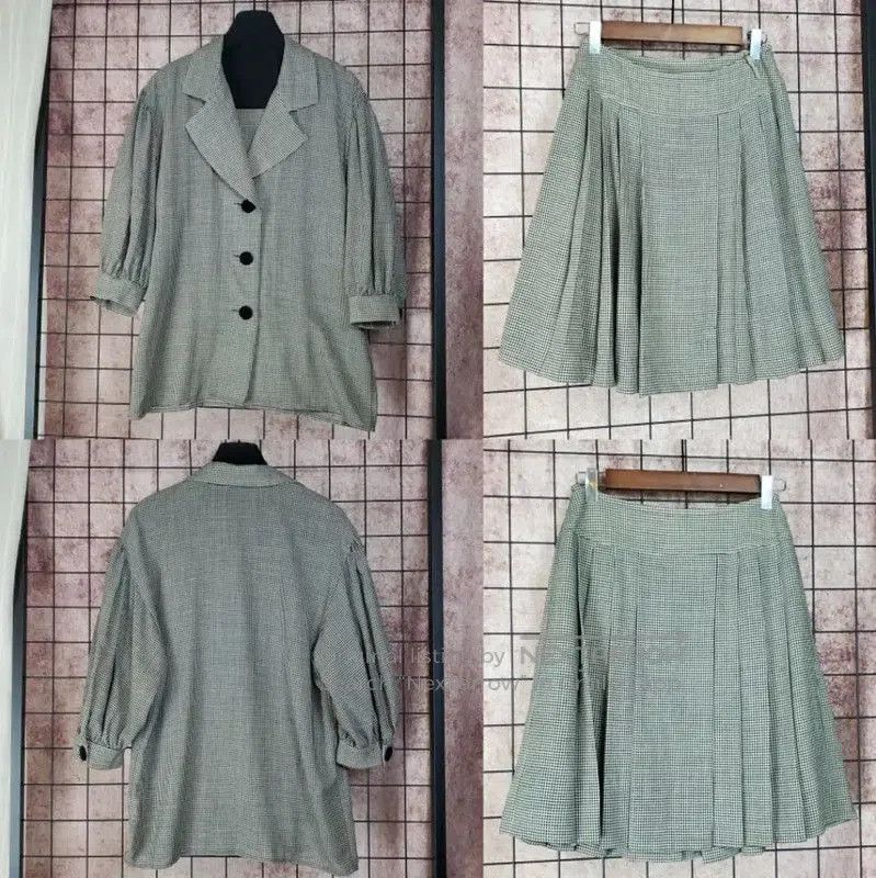 Yves Saint Laurent YSL Summer White Wool Houndstooth Cardigan . Size M / US 6-8 / IT 42-44 - 1 Thumbnail