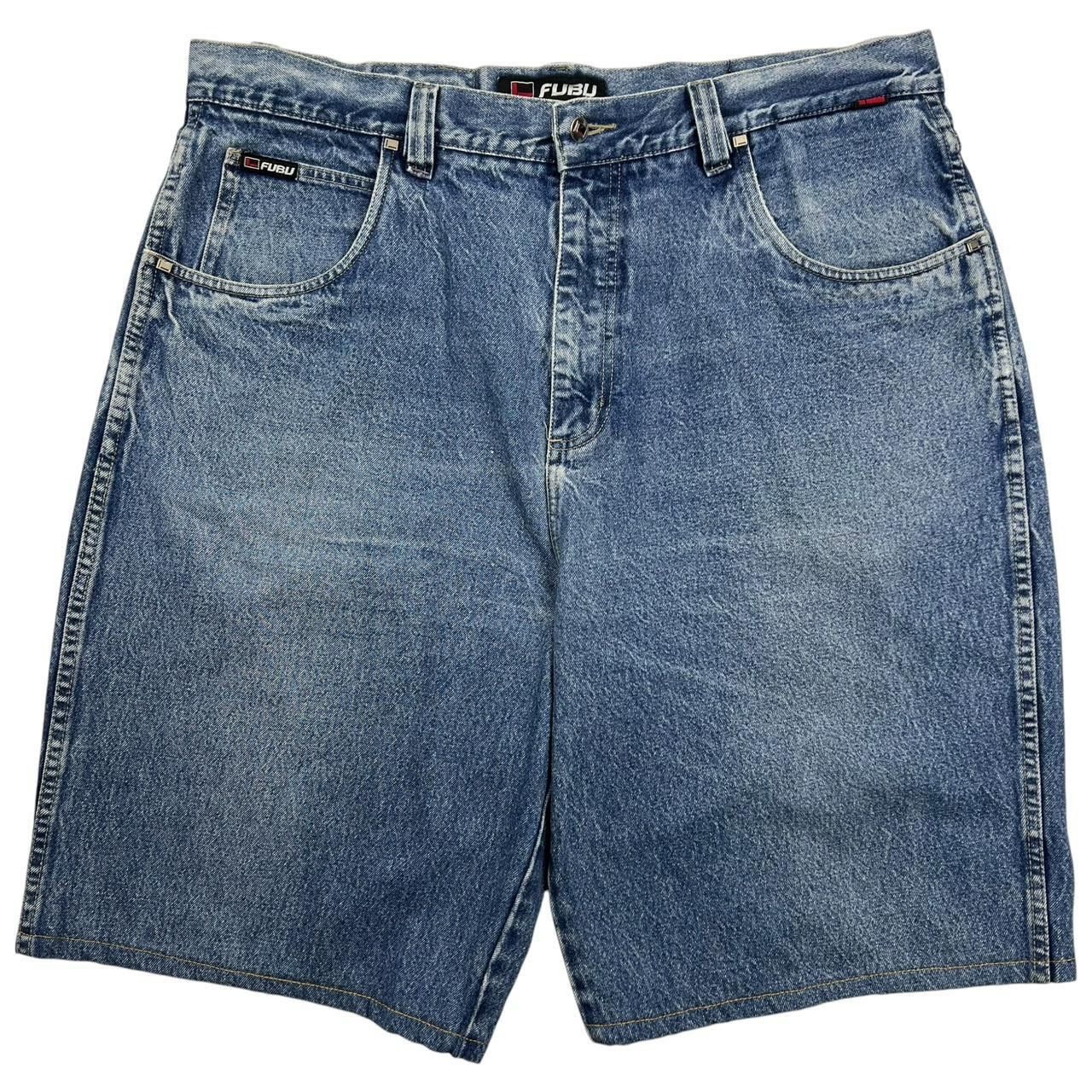 Fubu Vintage Fubu Denim Shorts / Jorts - Waist: 42” Size US 42 / EU 58 - 2 Thumbnail