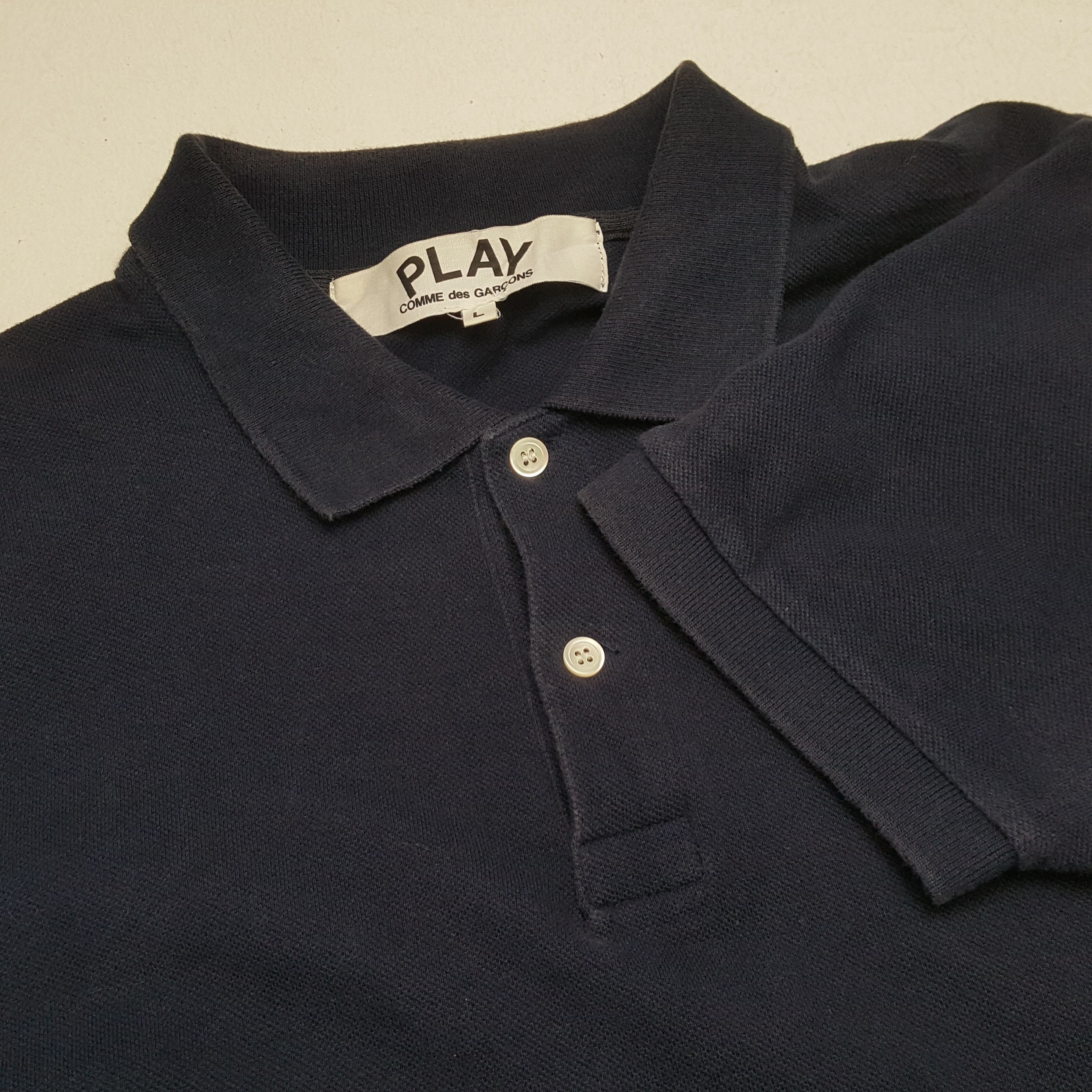 Comme des Garcons PLAY × Japanese Brand × Vintage COMME DES GARCONS PLAY Small Logo Design Polos Size US L / EU 52-54 / 3 - 6 Thumbnail