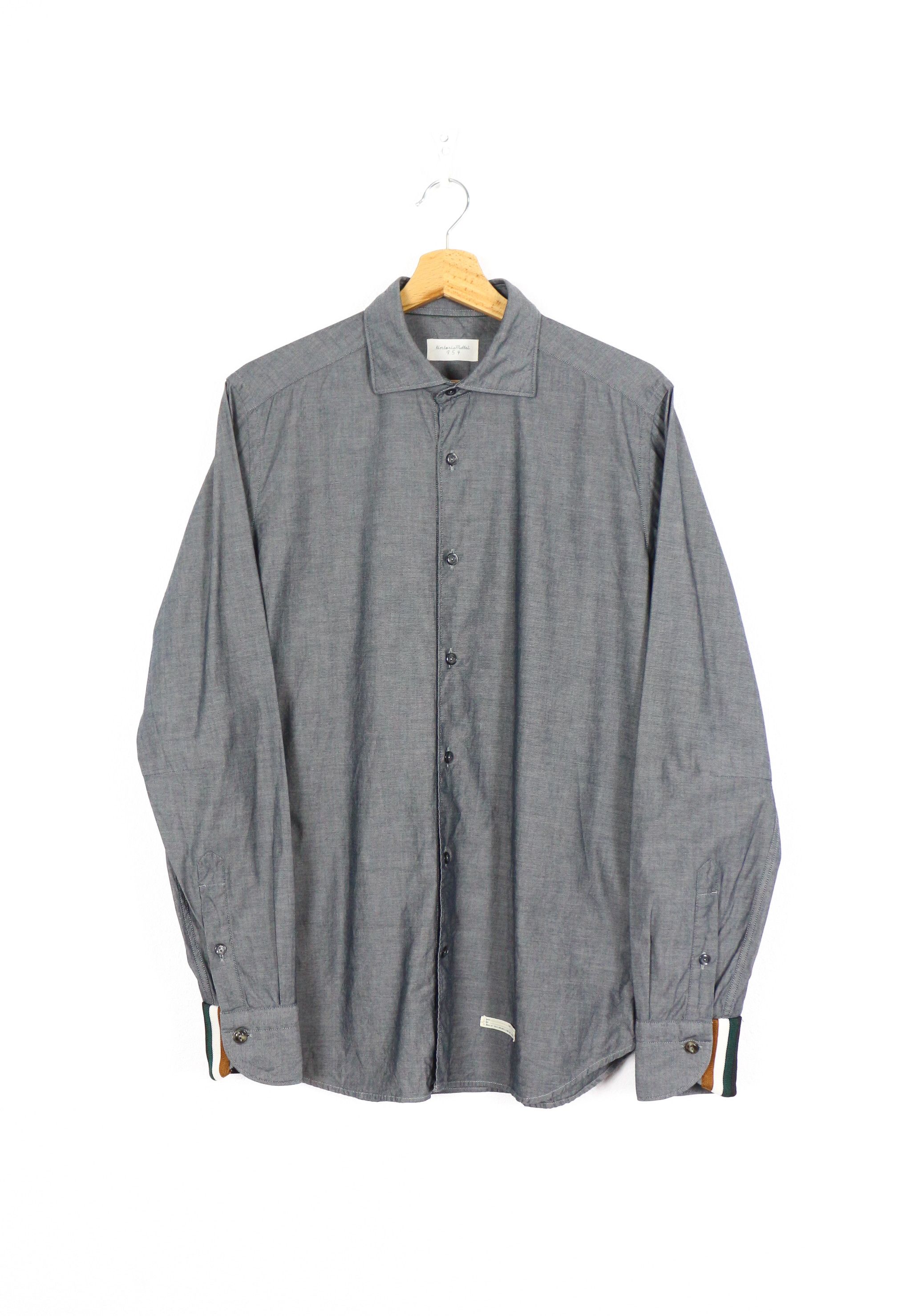 Tintoria Mattei Tintoria Mattei 954 Tape Applique Formal Shirt Size US M / EU 48-50 / 2 - 1 Thumbnail