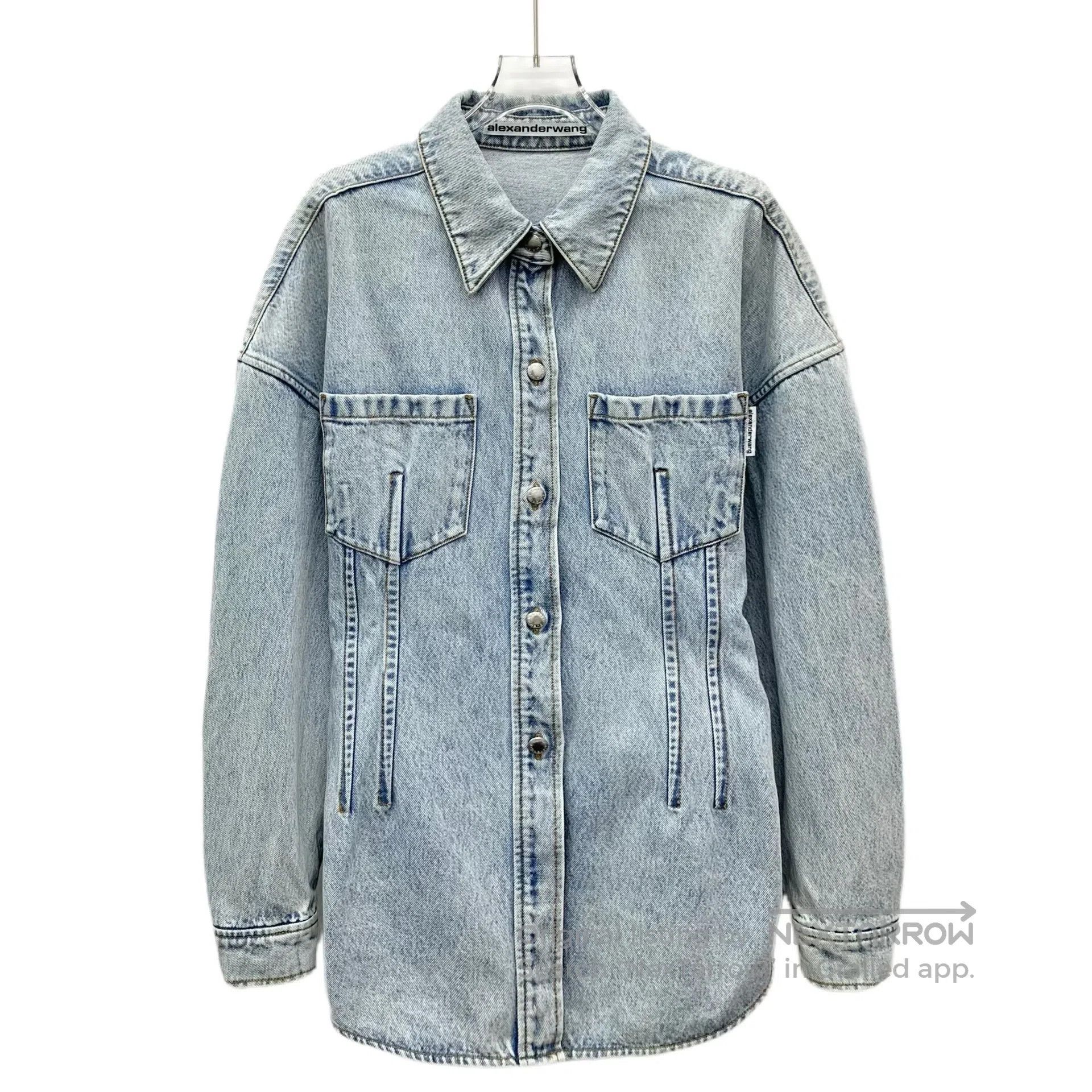 Alexander Wang Alexander Wang size 8 Light blue cotton collar single-brea Size US M / EU 48-50 / 2 - 1 Thumbnail