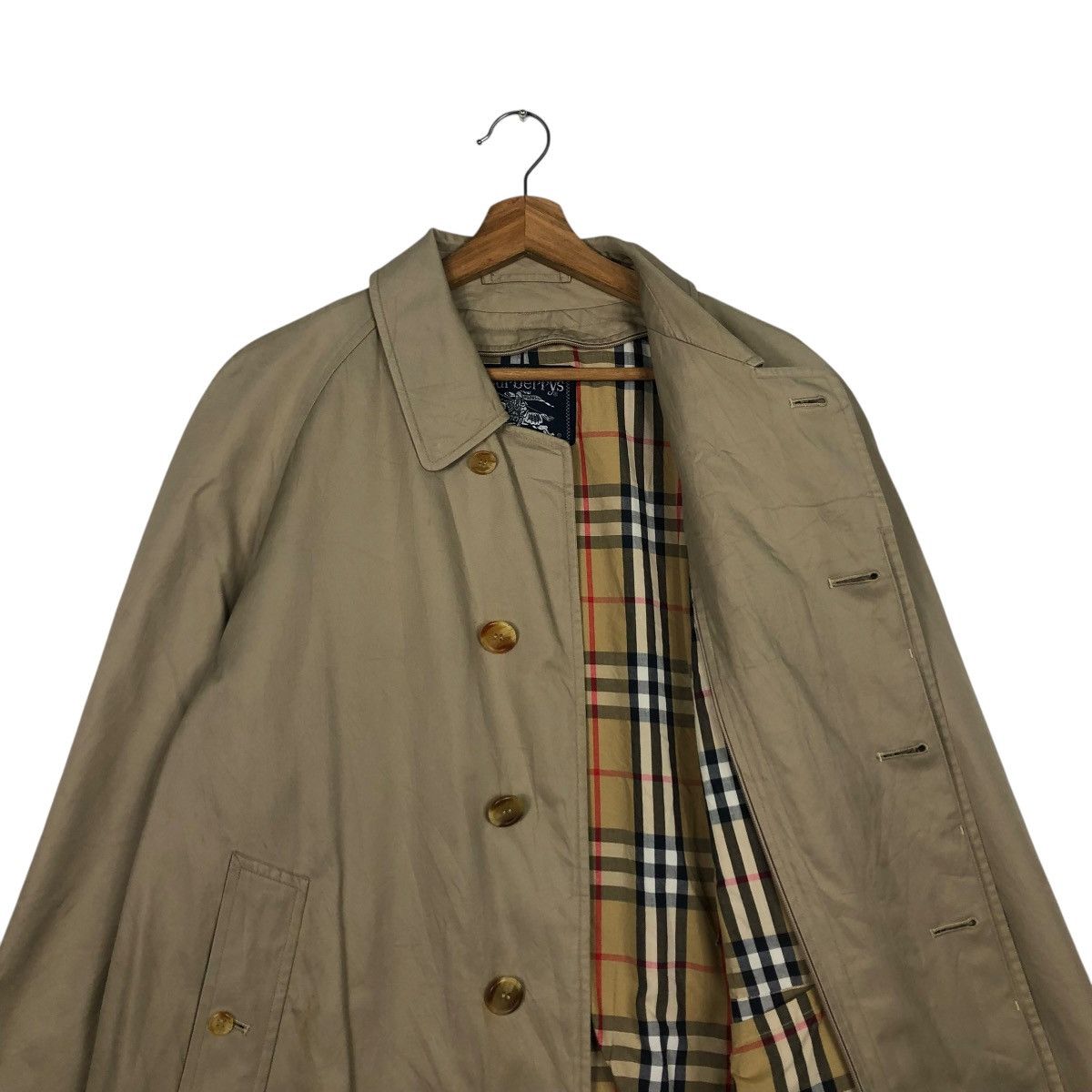 Burberry 🔥VINTAGE LONG JACKET BURBERRYS NOVA CHECK BLANKET Size US M / EU 48-50 / 2 - 15 Thumbnail