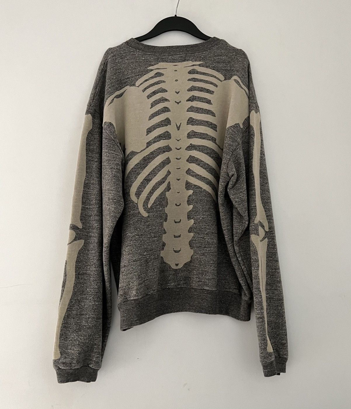 Pre-owned Kapital X Kapital Kountry Kapital Skeleton Bones Crewneck Sweatshirt In Grey