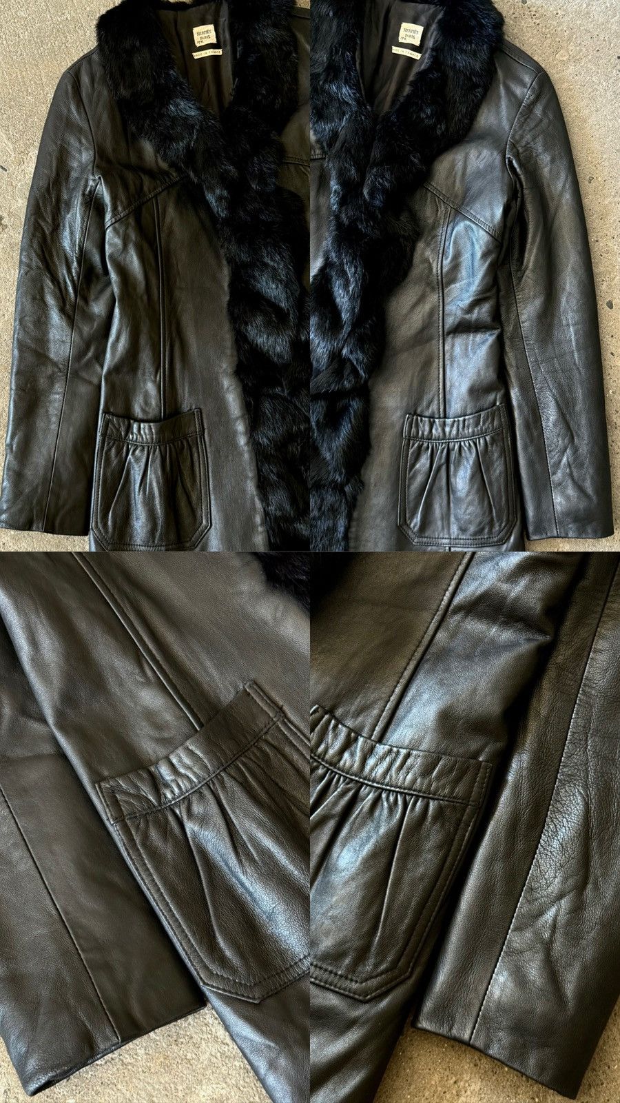Hermes Vintage Archive Hermes -Maison Margiela - Fur -Leather Coat Size M / US 6-8 / IT 42-44 - 9 Thumbnail
