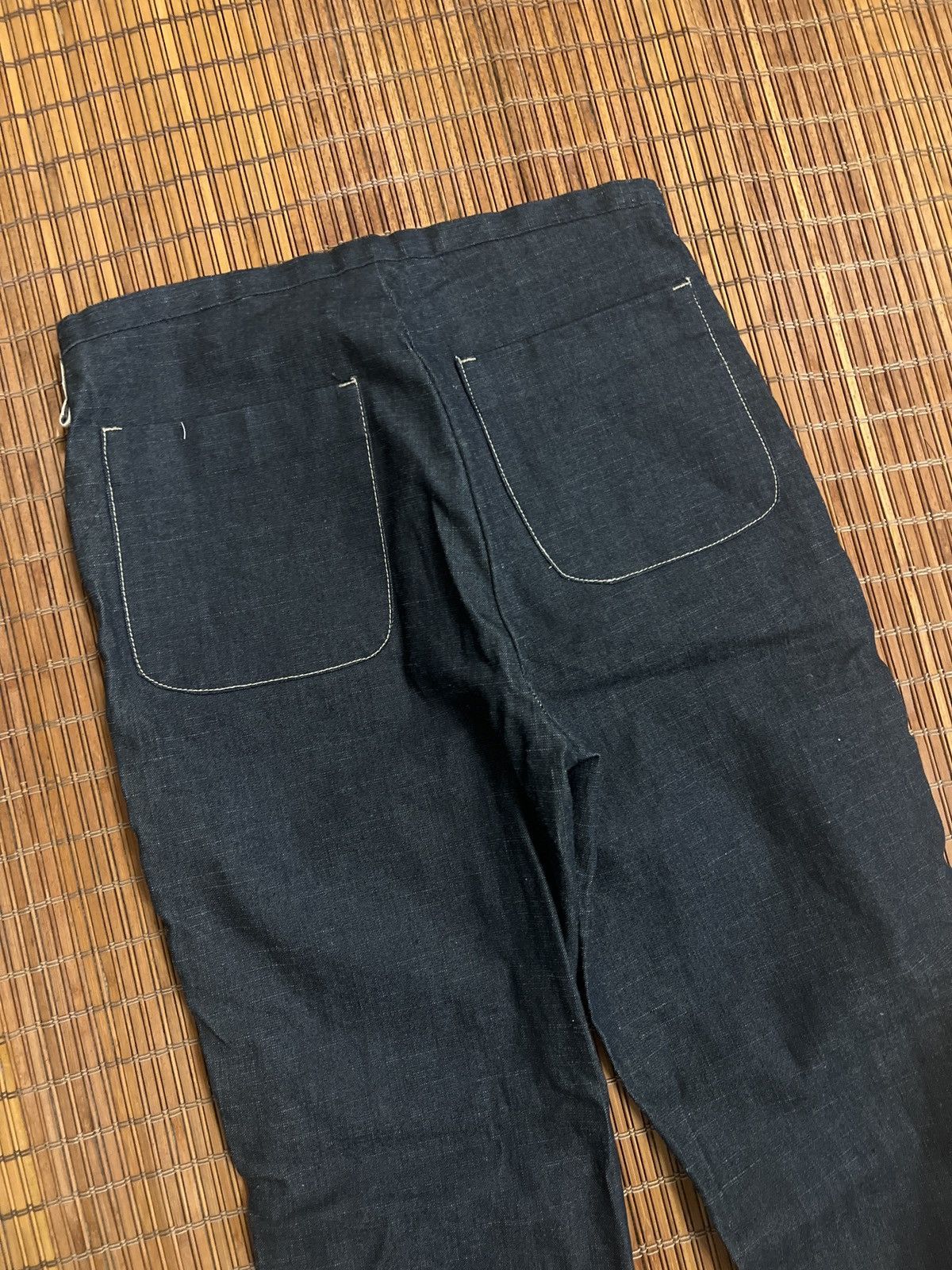 Marithe + Francois Girbaud Marithe & girbaud Dark blue wash straight leg denim jeans Size 29" - 5 Thumbnail