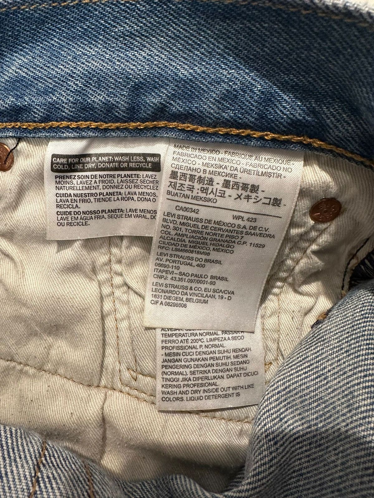 DENIM TEARS × Stussy Denim Tears x Stussy 501 Jeans W30xL32 Size US 30 / EU 46 - 4 Thumbnail