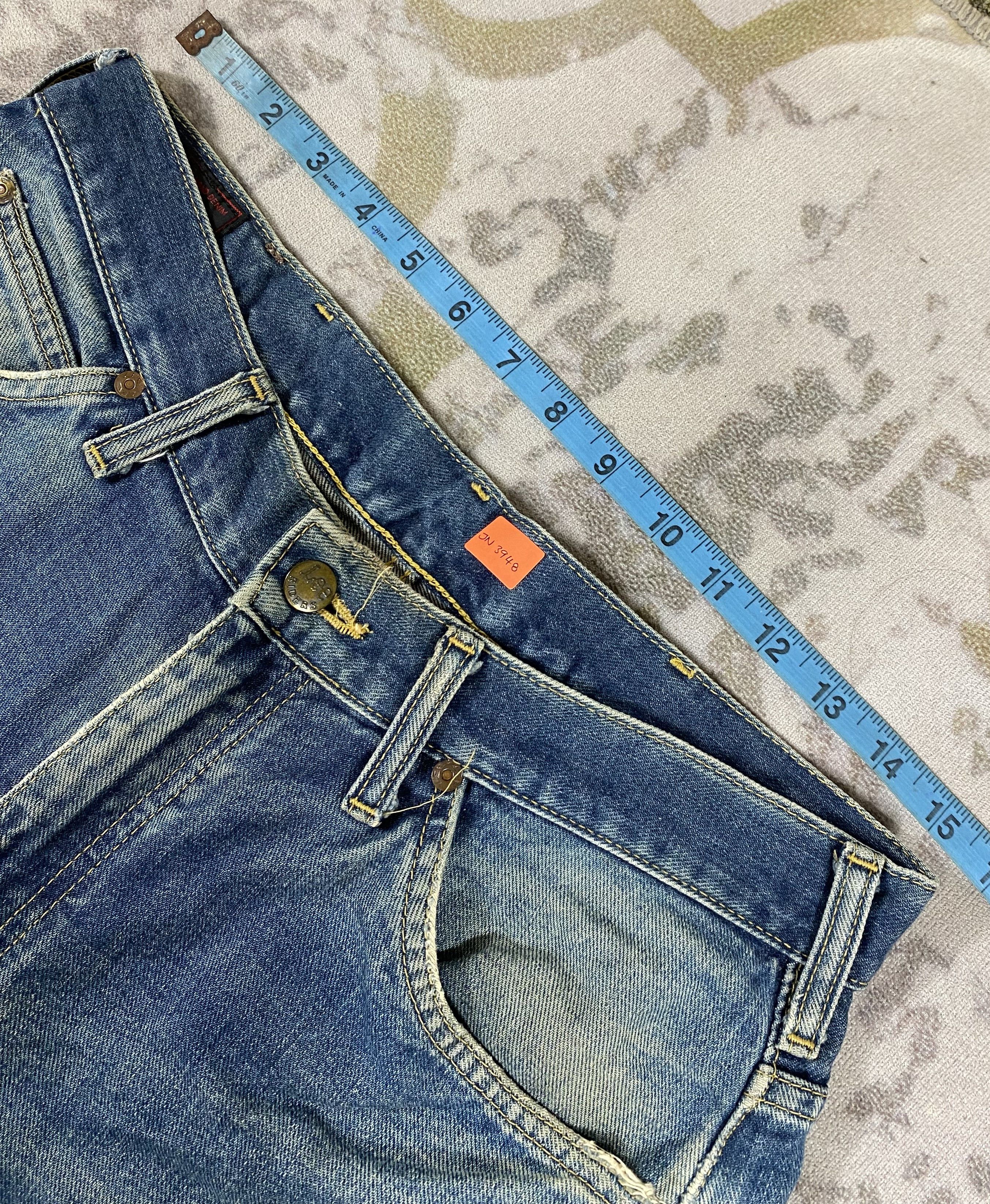 Vintage 31x32.5 Vintage 80s Lee Distressed Selvedge Redline-JN3948 Size US 31 - 7 Thumbnail