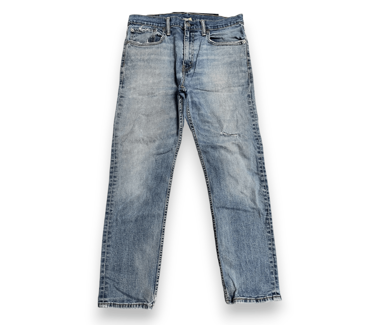 Levi's × Vintage Vintage Levi's Faded Distressed Denim Slim Jeans L68 Size US 34 / EU 50 - 1 Thumbnail