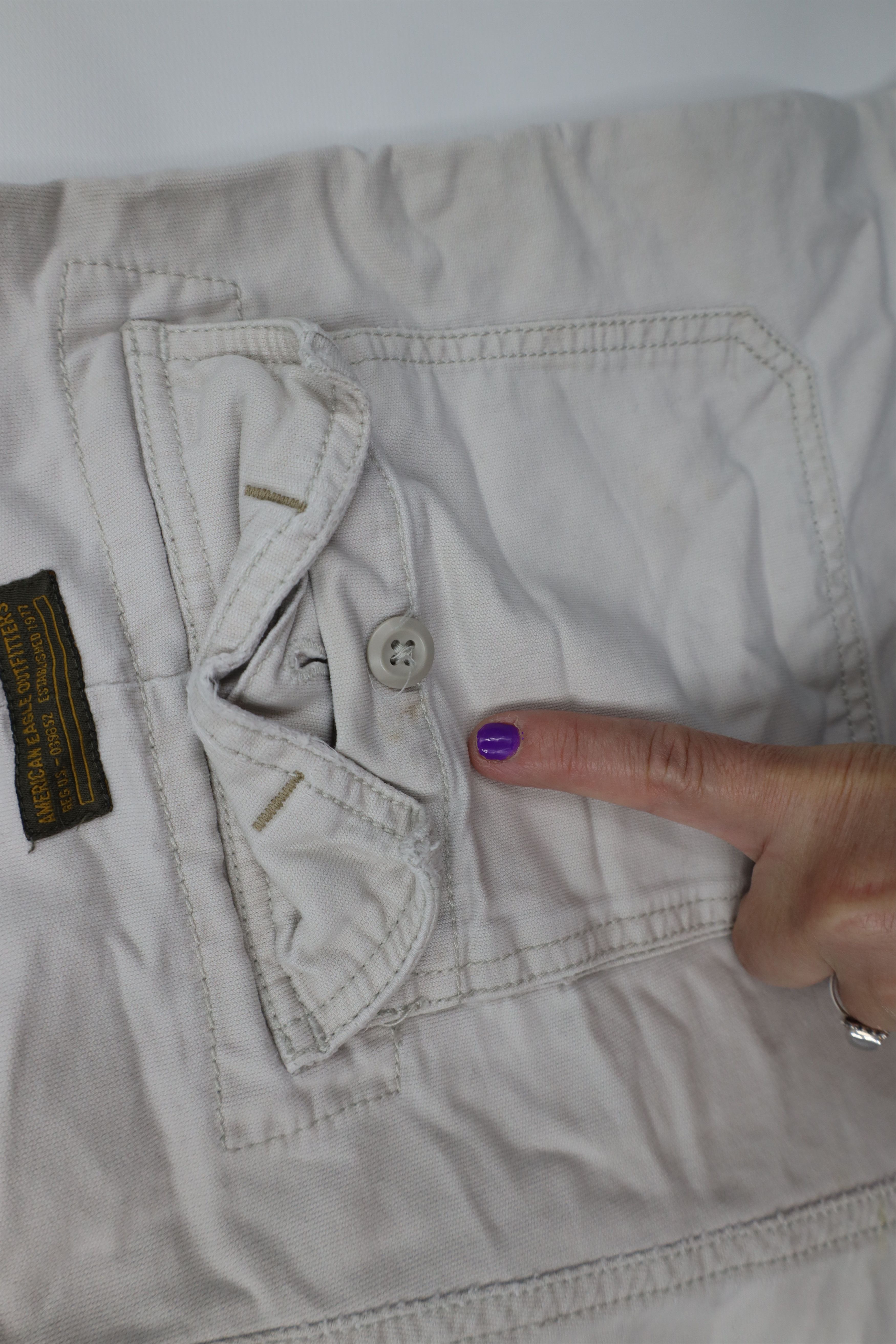 American Eagle Outfitters Vintage 90s Y2K American Eagle Outfitters Cargo Shorts Size US 32 / EU 48 - 9 Thumbnail