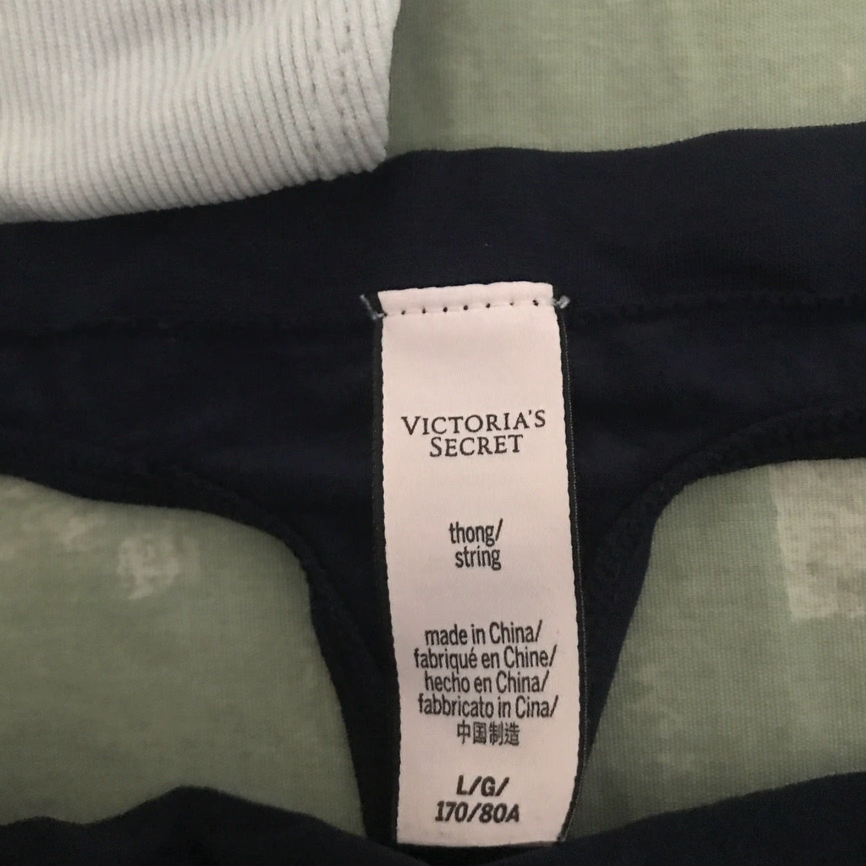 Victoria's Secret Victoria’s Secret Thong Shirt? Actually: Victoria’s Secret Thong Band Logo New Brand Thong Blue Gray L X2 Womens Knickers Blue Gray Size Large Size ONE SIZE - 2 Thumbnail