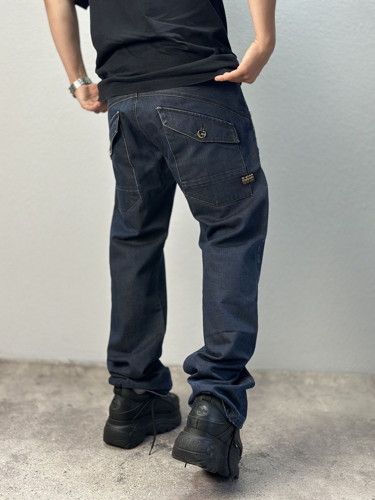 G-Star Vintage cargo denim distressed rare G-star style jeans pants Size US 34 / EU 50 - 12 Thumbnail