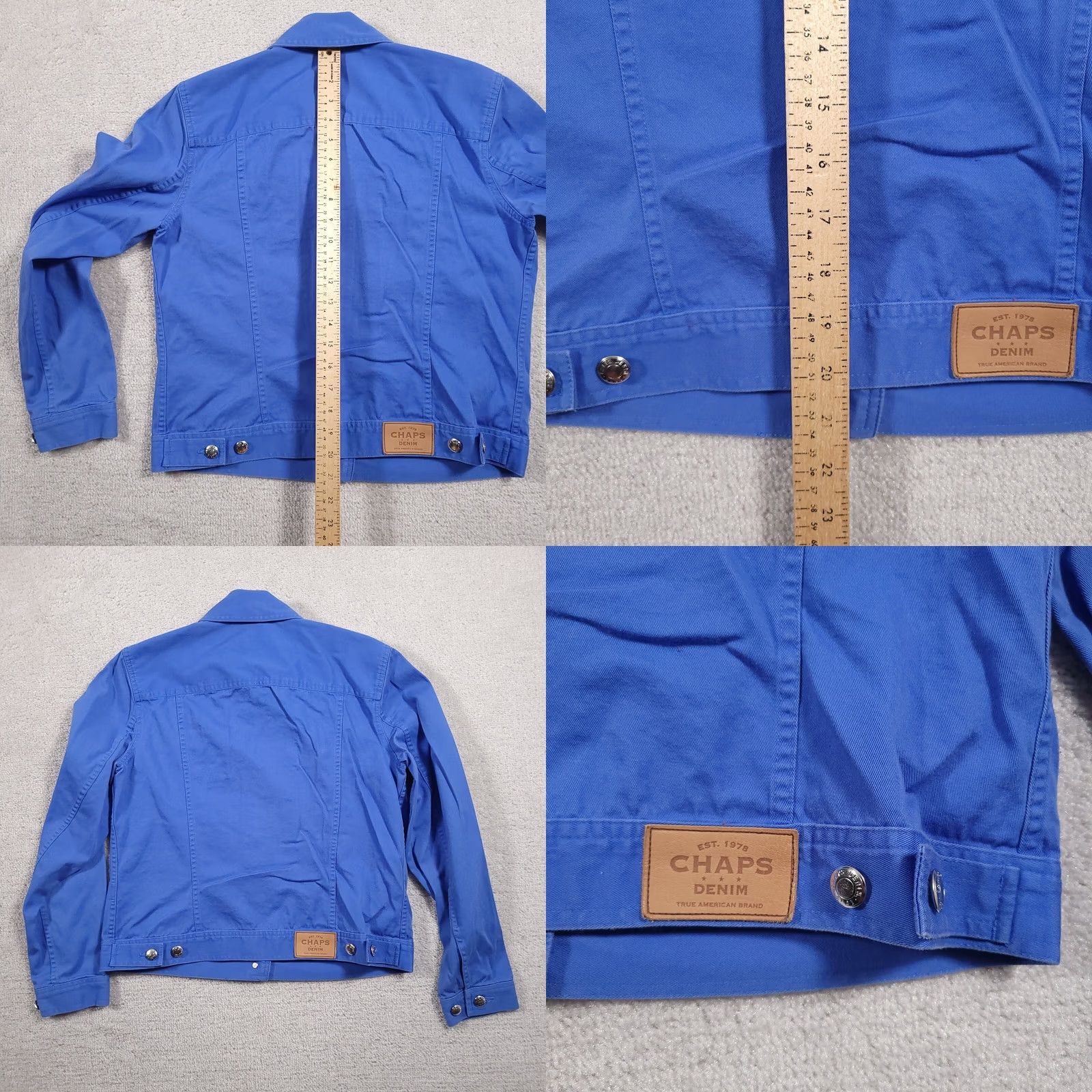 Chaps Chaps Denim Jean Jacket Women's Medium Blue Button Flap Pockets Classic Jacket Men? Wait. Size 32" / US 10 / IT 46 - 8 Thumbnail