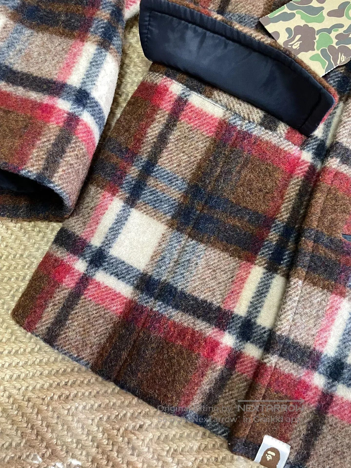 Bape bape check wool double-breasted coat. Size US S / EU 44-46 / 1 - 5 Thumbnail