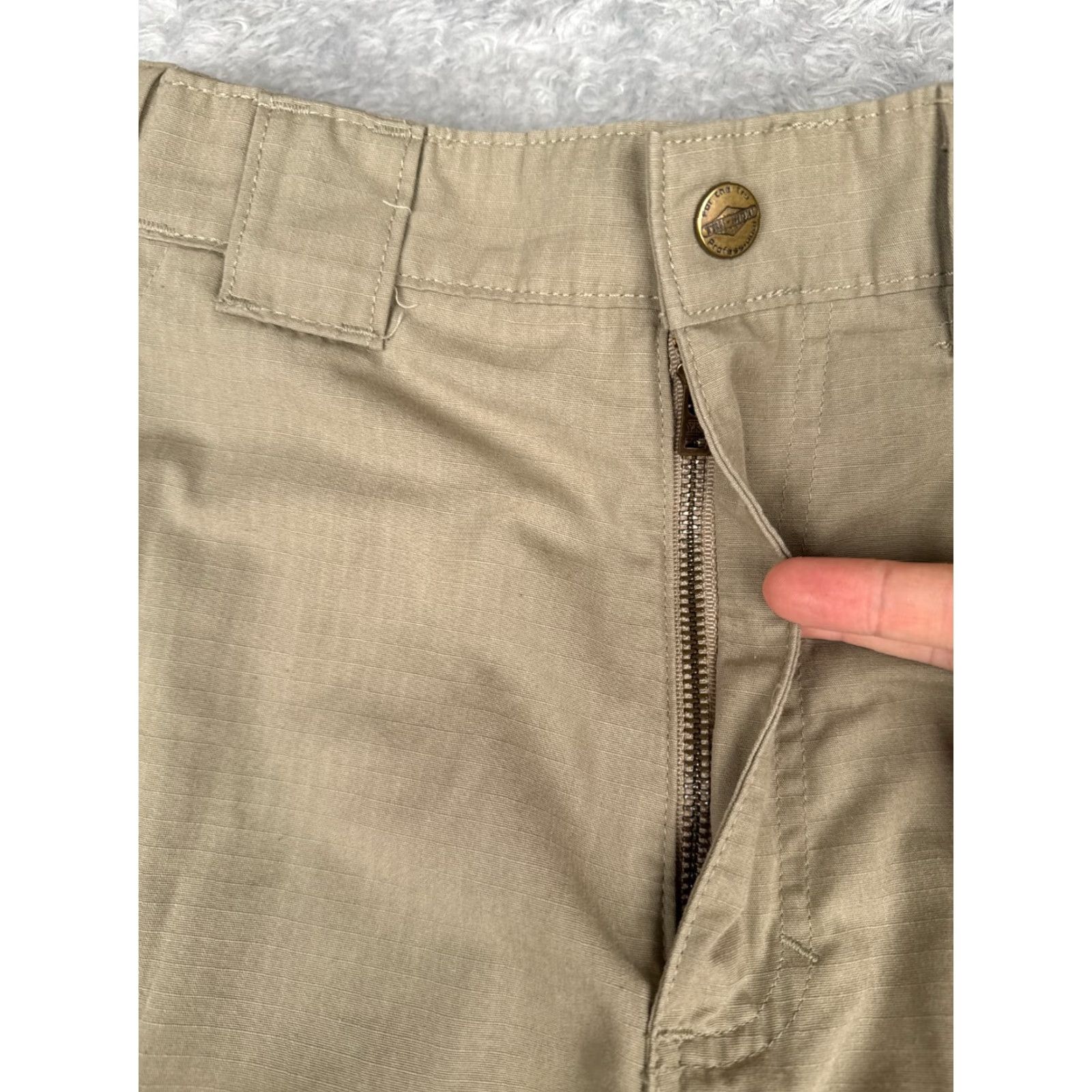 Doublet Tru-Spec Men Cargo Pants 30 Beige 30x27 Regular Straight Pocket 5-Pocket Canvas Polyester-Blend Military Outdoor Army Vintage: No Size US 30 / EU 46 - 5 Thumbnail