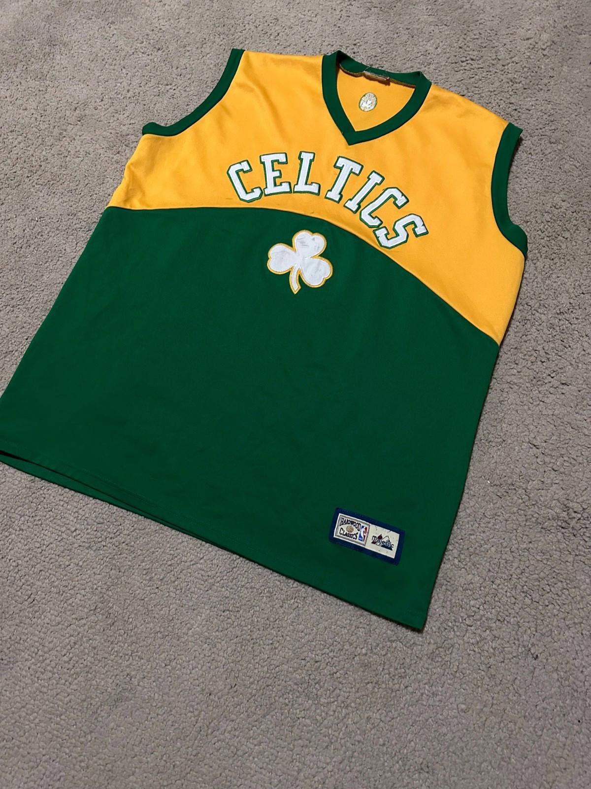 Majestic Majestic NBA Boston Celtics Throwback Basketball Jersey 2XL Size US XXL / EU 58 / 5 - 2 Thumbnail