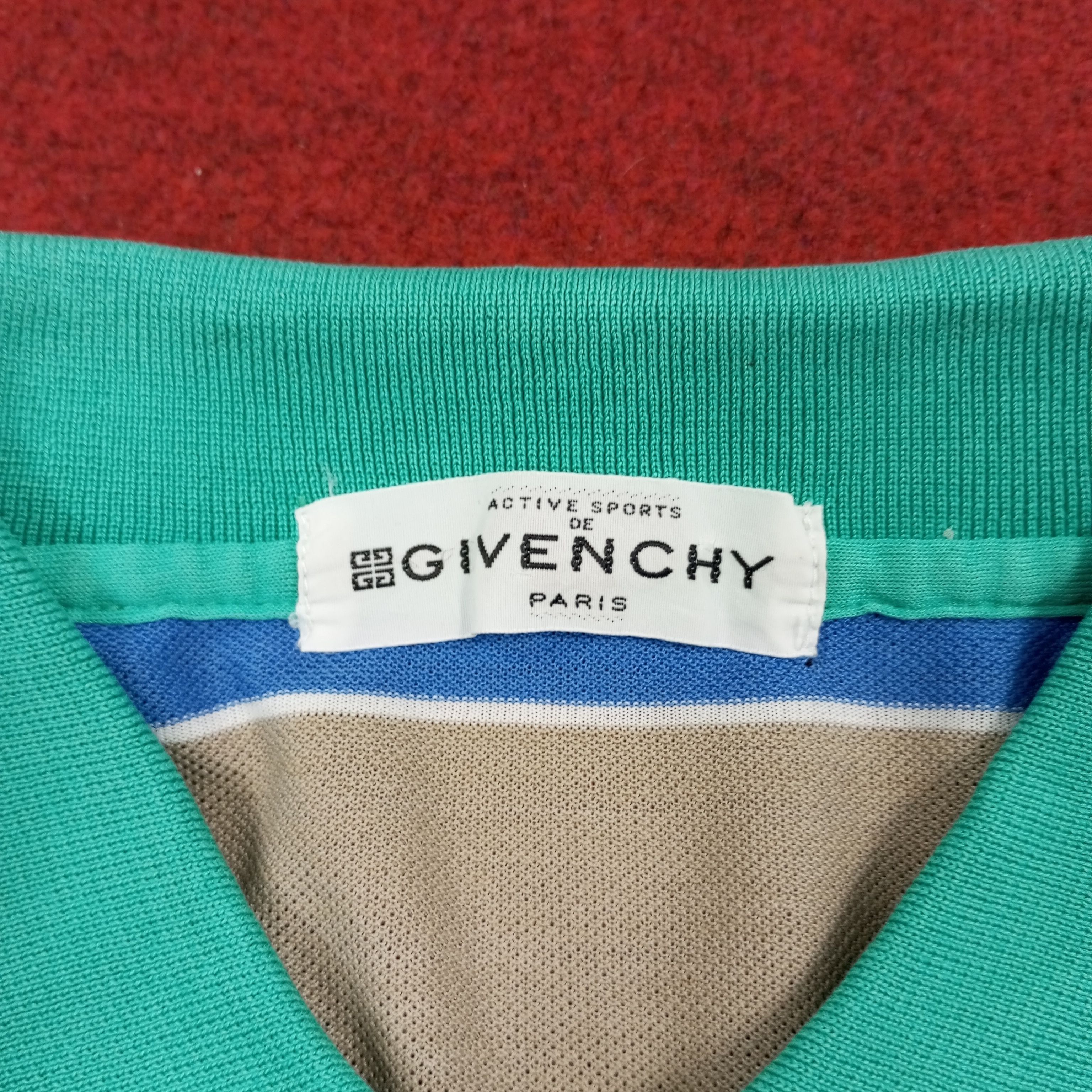Givenchy × Vintage Givenchy Fashion Brand Stripes Design Polos Size US S / EU 44-46 / 1 - 4 Thumbnail