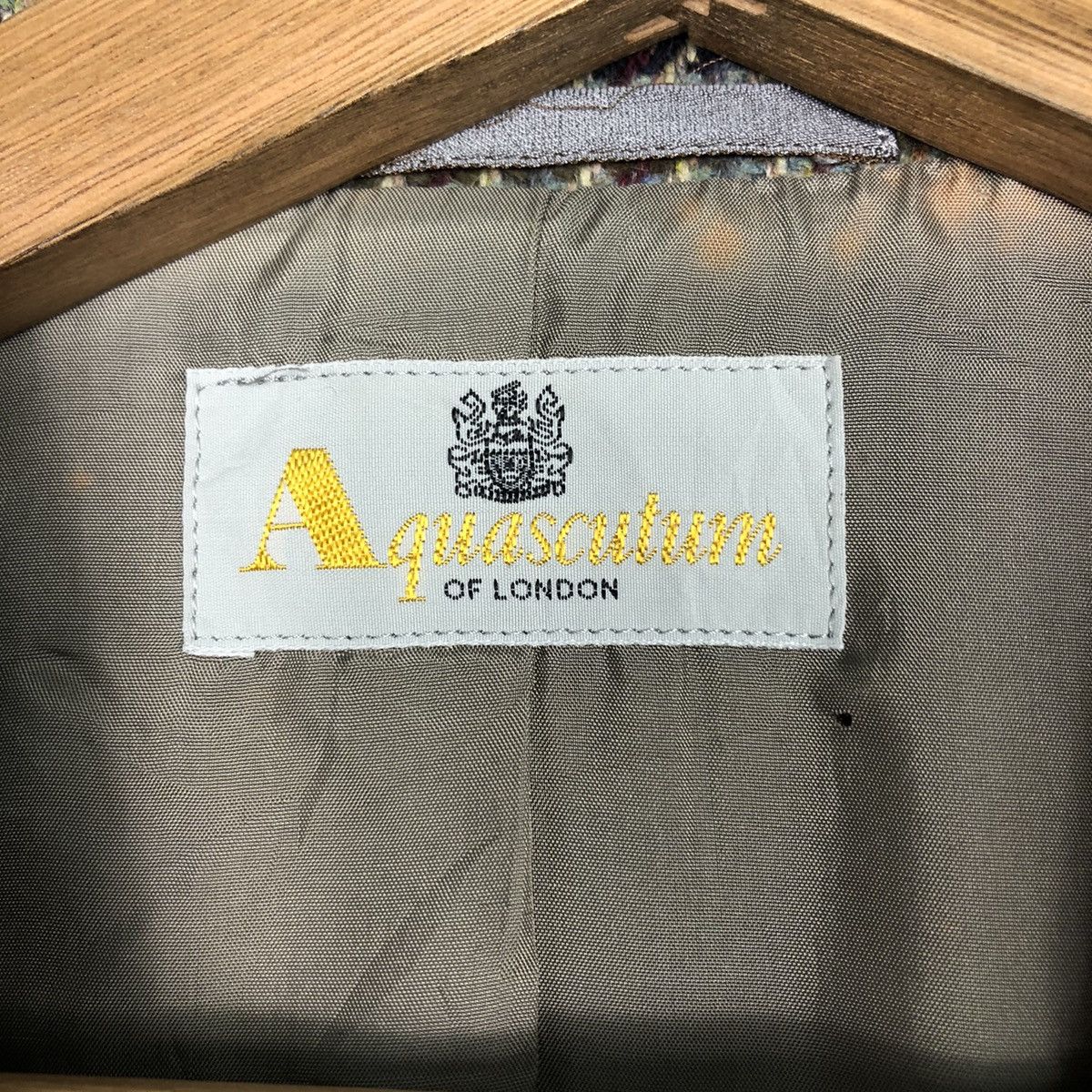 Vintage 📌Vintage Wool Jacket Aquascutum Of London Tartan Design Size US M / EU 48-50 / 2 - 18 Thumbnail