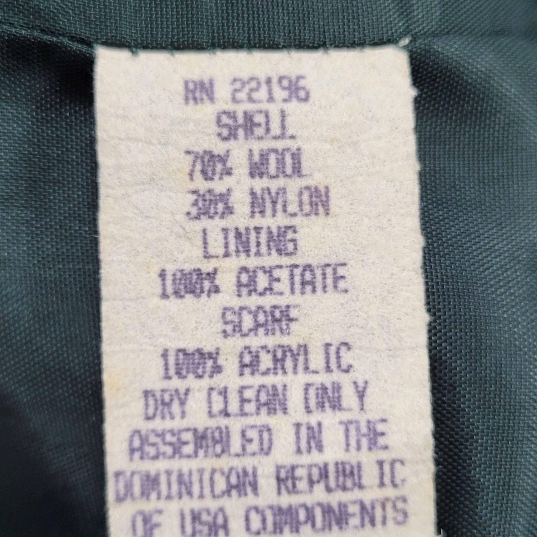 Vintage VINTAGE Herman Kay Coat Women Size 10 Green Wool Blend Lined Pockets Collared 90s Womens Size L / US 10 / IT 46 - 4 Thumbnail