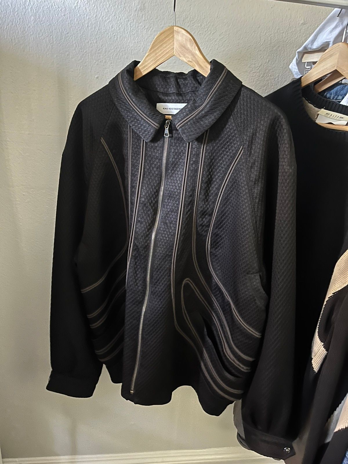 Pre-owned Kiko Kostadinov Giran Piping Jacket In Black | ModeSens