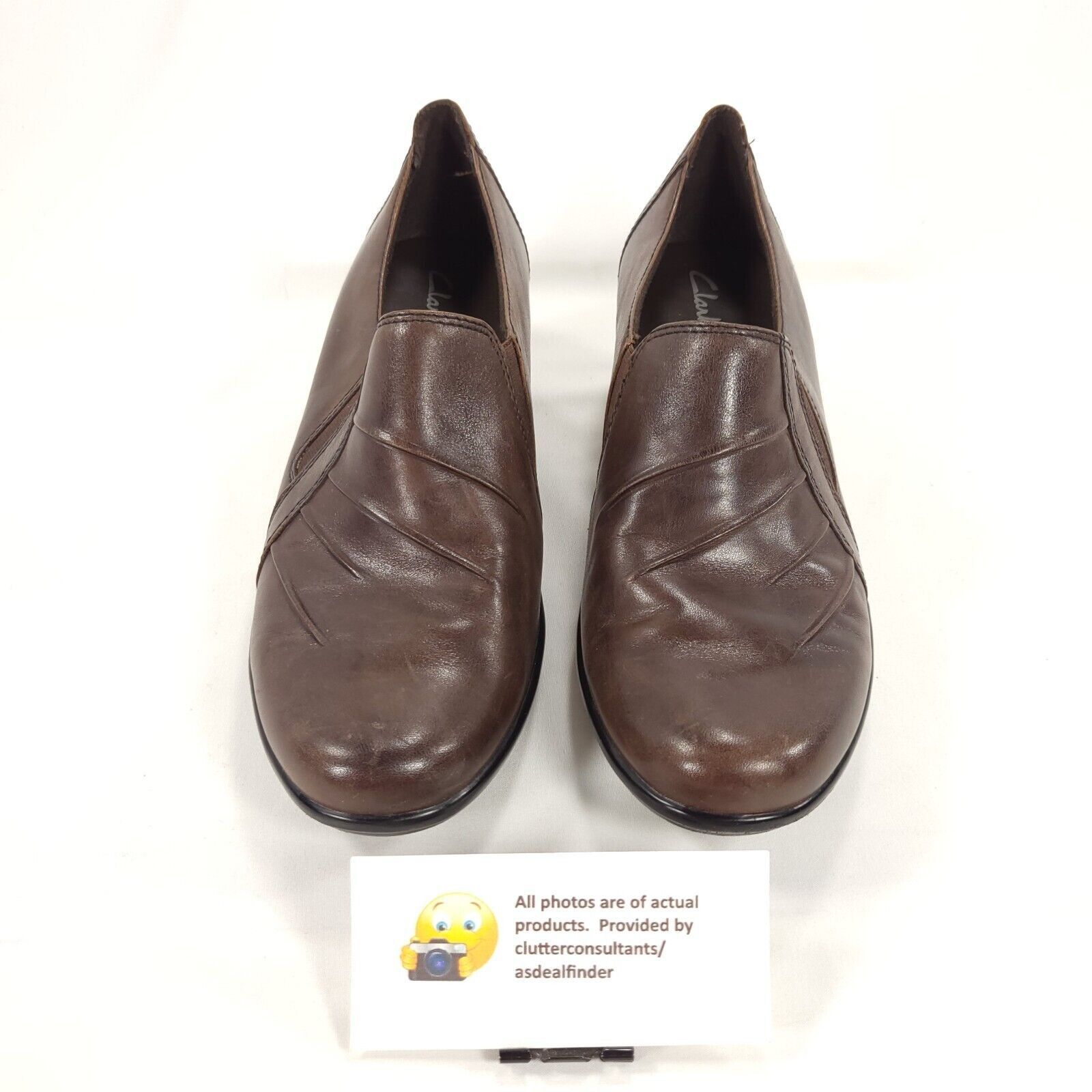 Clarks Clarks Partridge Block Heel Loafer Womens Size 8 89488 Brown Size US 8 / IT 38 - 2 Thumbnail
