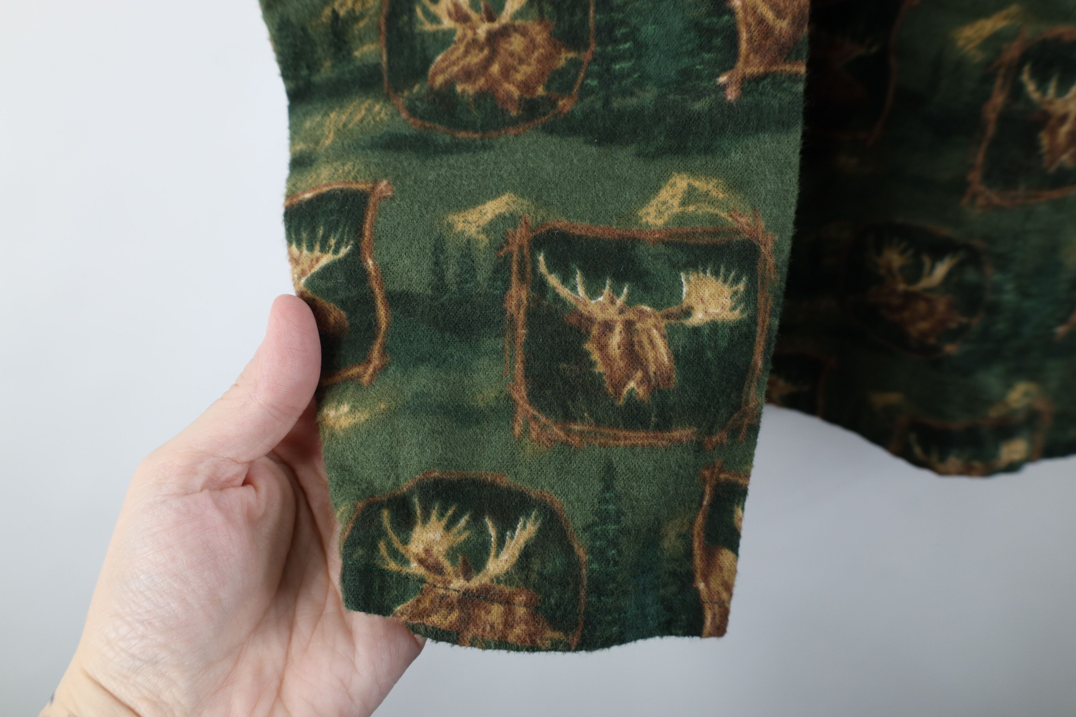 Vintage Vintage 90s Streetwear Moose Nature Long Sleeve T-Shirt Size US L / EU 52-54 / 3 - 5 Thumbnail