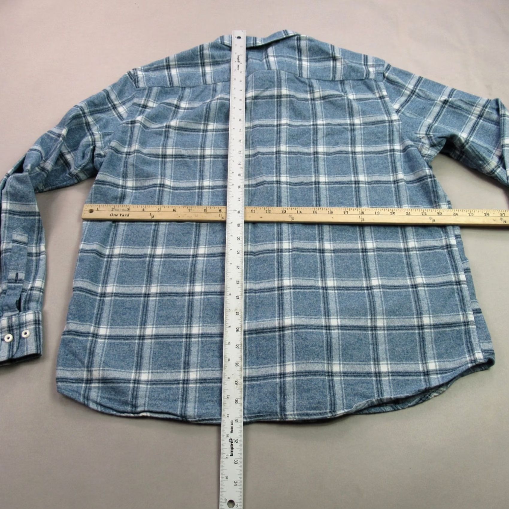 UNTUCKit UNTUCKit Shirt Mens 2XL Long Sleeve Button Front Casual Plaid Slim Fit Blue Shirt Size US XXL / EU 58 / 5 - 7 Thumbnail