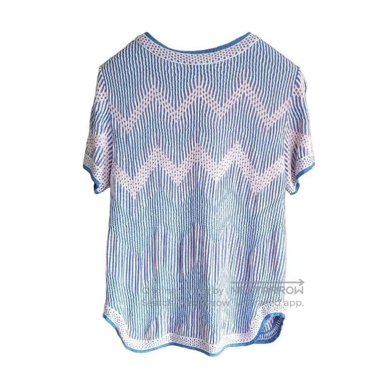 Other Chanel Summer Blue Striped Cotton Short Sleeve Top . Size S / US 4 / IT 40 - 2 Thumbnail