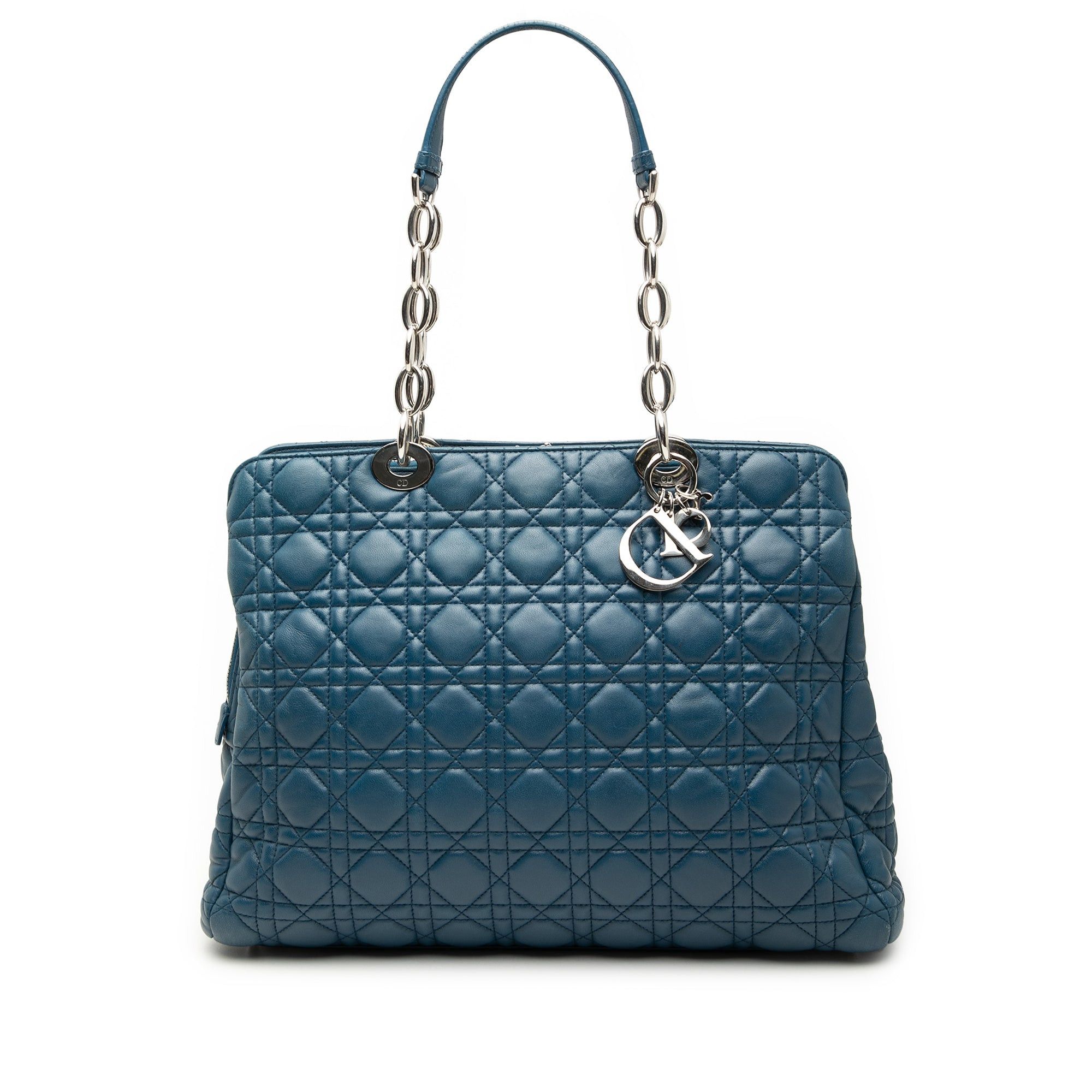 Dior Large Lambskin Cannage Soft Zipped Lady Dior Shopping Tote Size ONE SIZE - 1 Thumbnail