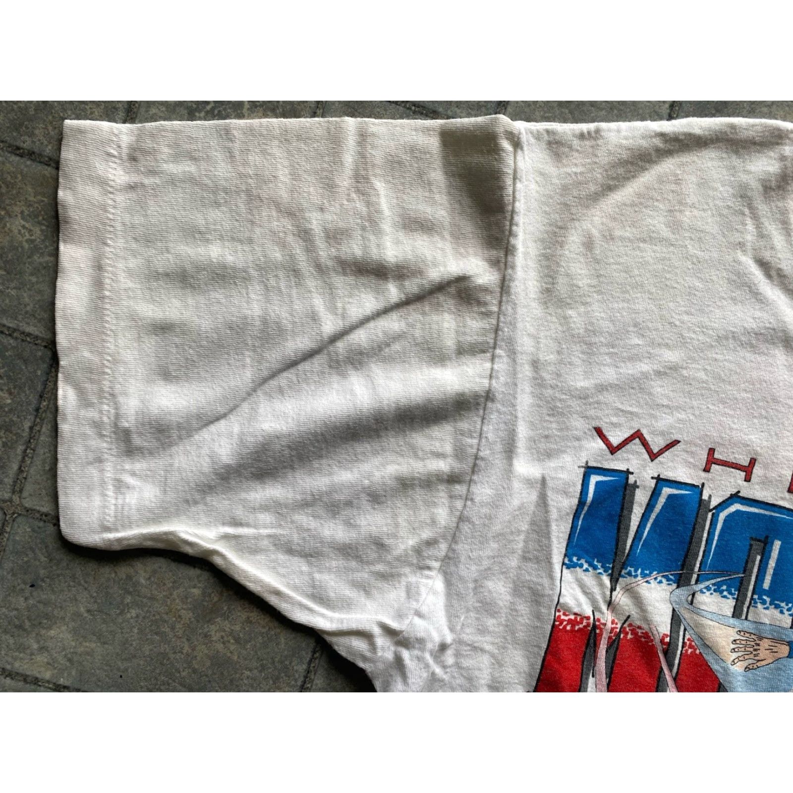 Fruit Of The Loom VINTAGE 1992 Wheels In Motion Racing Team Pepsi T-Shirt Men XL White Fruit of the Loom Shirt Short Sleeve 1990s Mens Size US XL / EU 56 / 4 - 7 Thumbnail