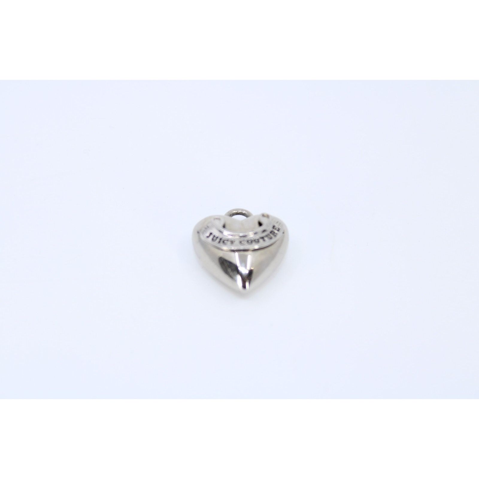 Juicy Couture JUICY COUTURE Silver Tone Heart Bracelet Necklace Charm Logo Size ONE SIZE - 3 Thumbnail