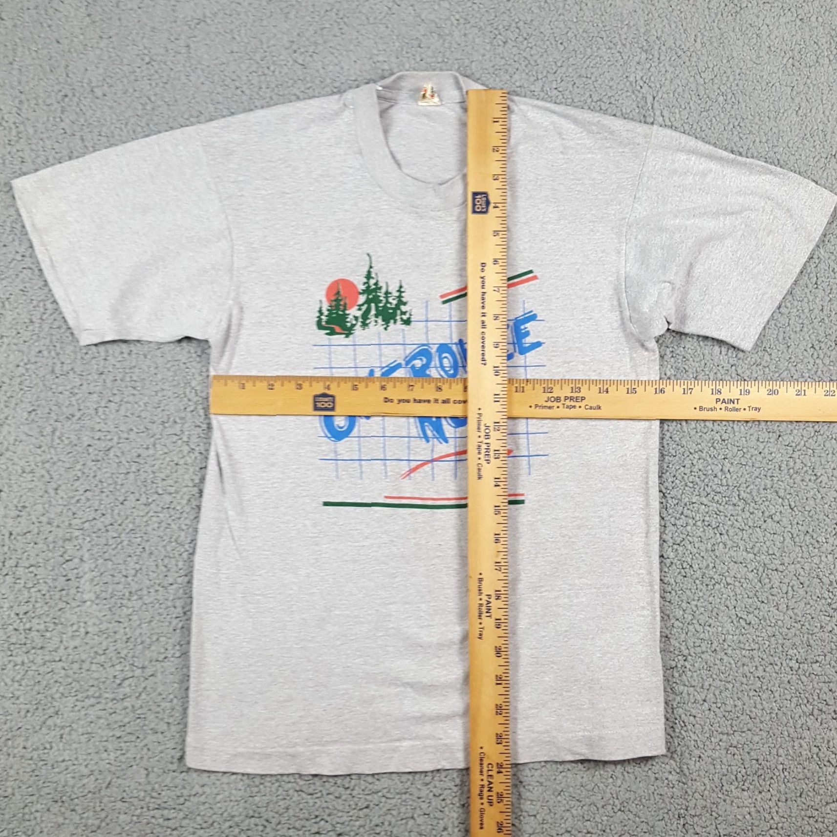 Vintage VINTAGE 80s Screen Stars Cherokee NC Outdoor Nature T-Shirt XS Gray USA Made Retro Mens Size US XS / EU 42 / 0 - 5 Thumbnail