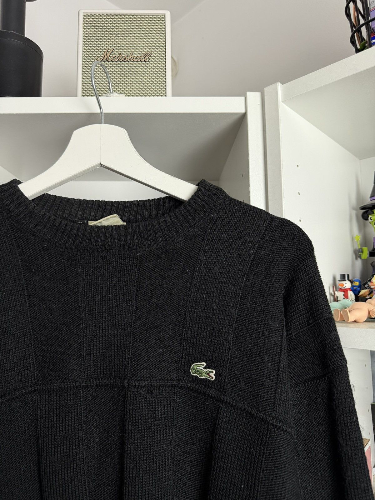Designer × Lacoste × Vintage Vintage 90s Lacoste wool black boxy sweater XXL old money 80s Size US XXL / EU 58 / 5 - 4 Thumbnail