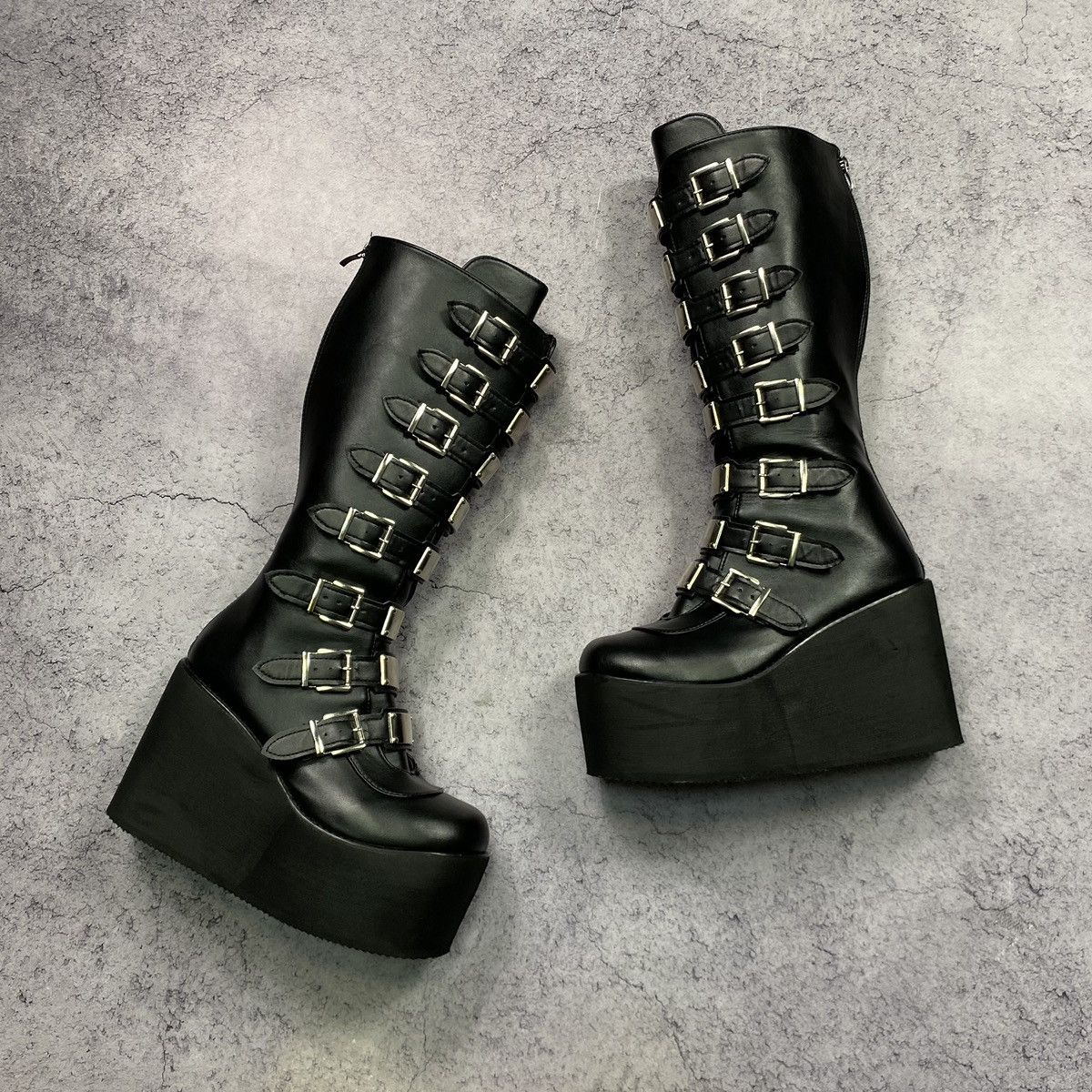 Demonia Style Gothic Platform Leather Boots