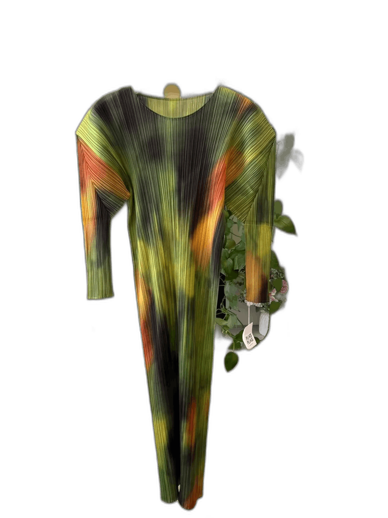 Issey Miyake Issey Miyake Pleated Green Dress Size 3-yf Size US 26 / EU 42 - 1 Thumbnail