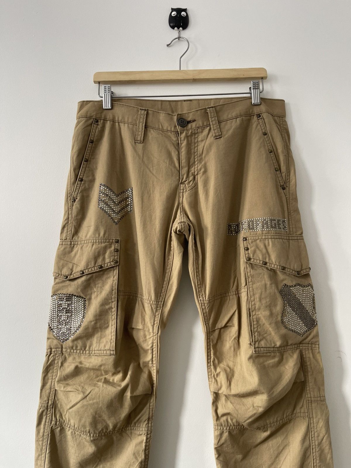 Seditionaries Rare Vintage RATTLE TRAP Japan Parachute Bondage Cargo Pant Size US 34 / EU 50 - 6 Thumbnail