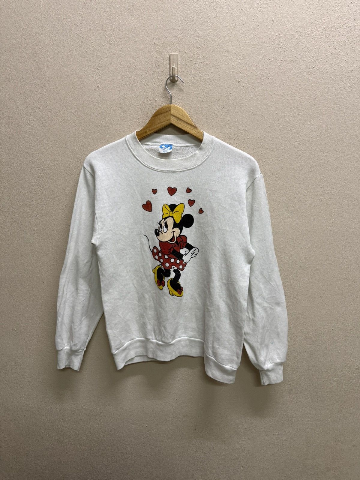 Disney Vintage 1980s White Disney Minnie Mouse Sweatshirt Size S / US 4 / IT 40 - 16 Thumbnail
