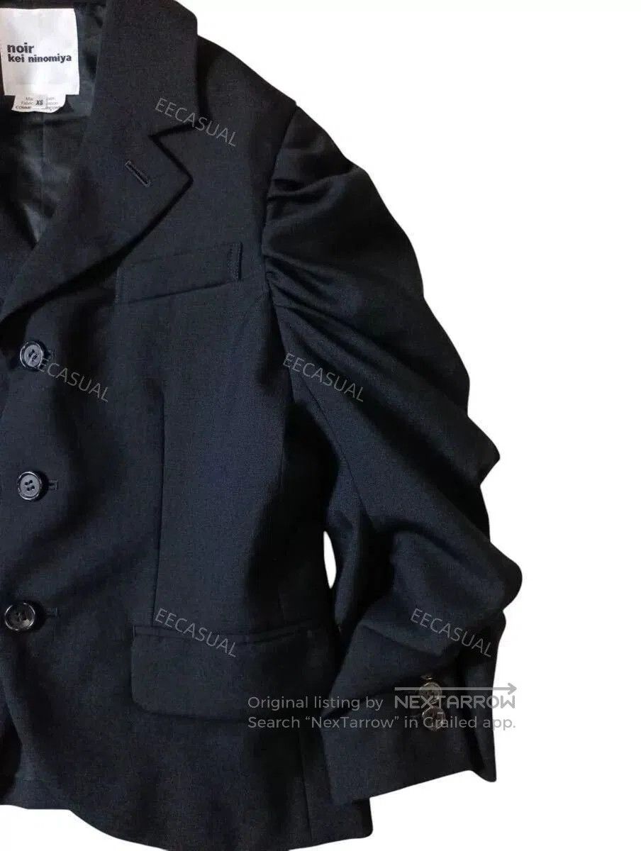 Noir Kei Ninomiya Black Wool Suit Jacket.