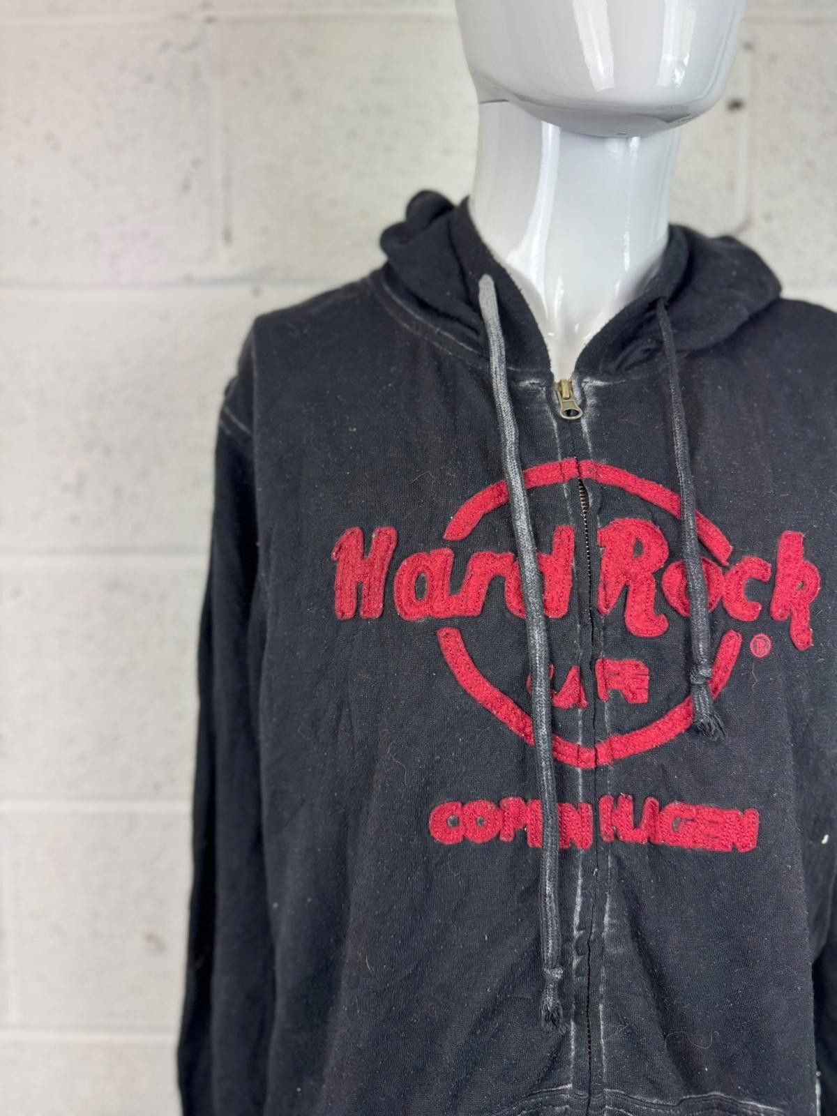 Hard Rock Cafe Hard Rock Cafe Copenhagen Black Zip-Up Hoodie Size M Size US M / EU 48-50 / 2 - 3 Thumbnail